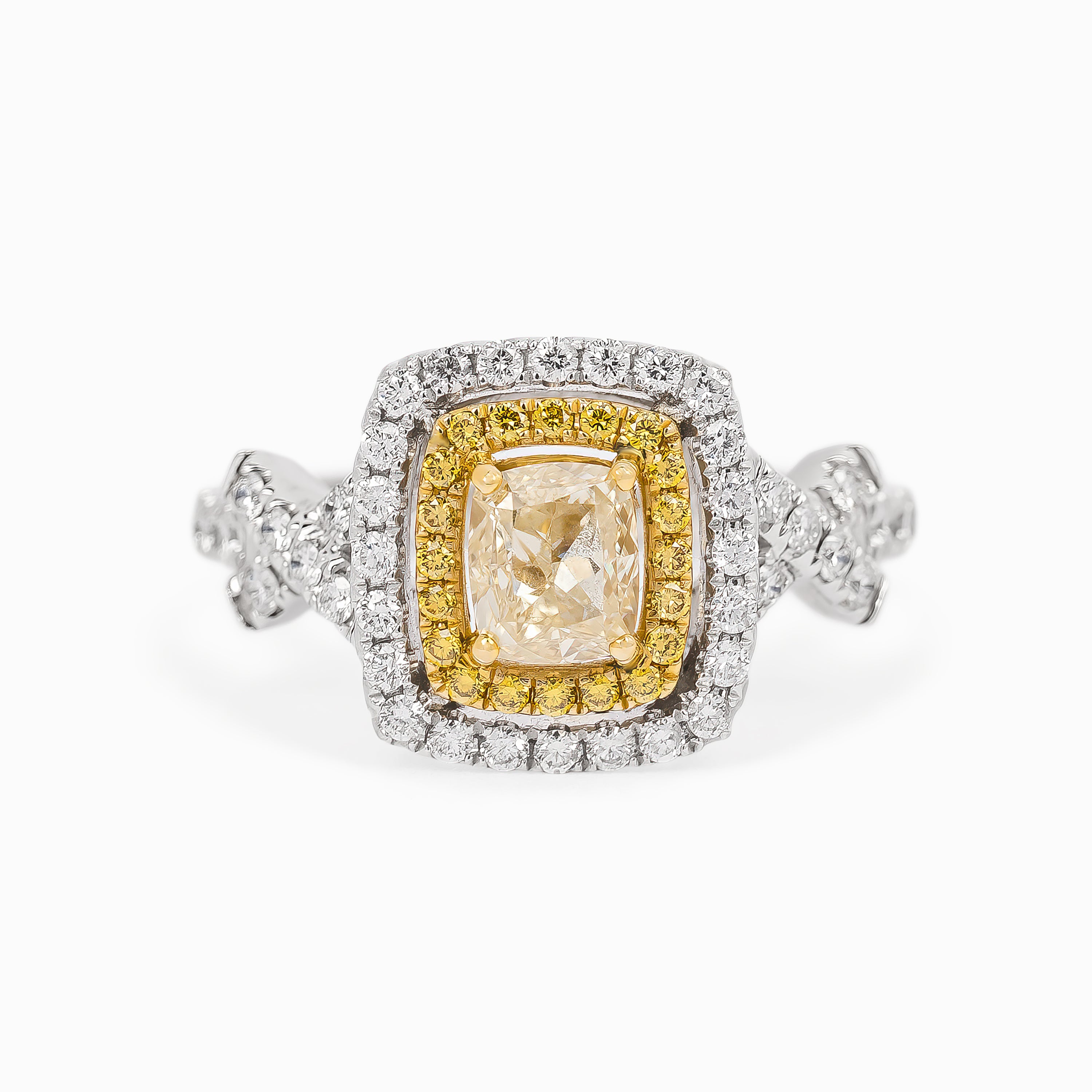 White Gold Ring with Diamond Only Stones