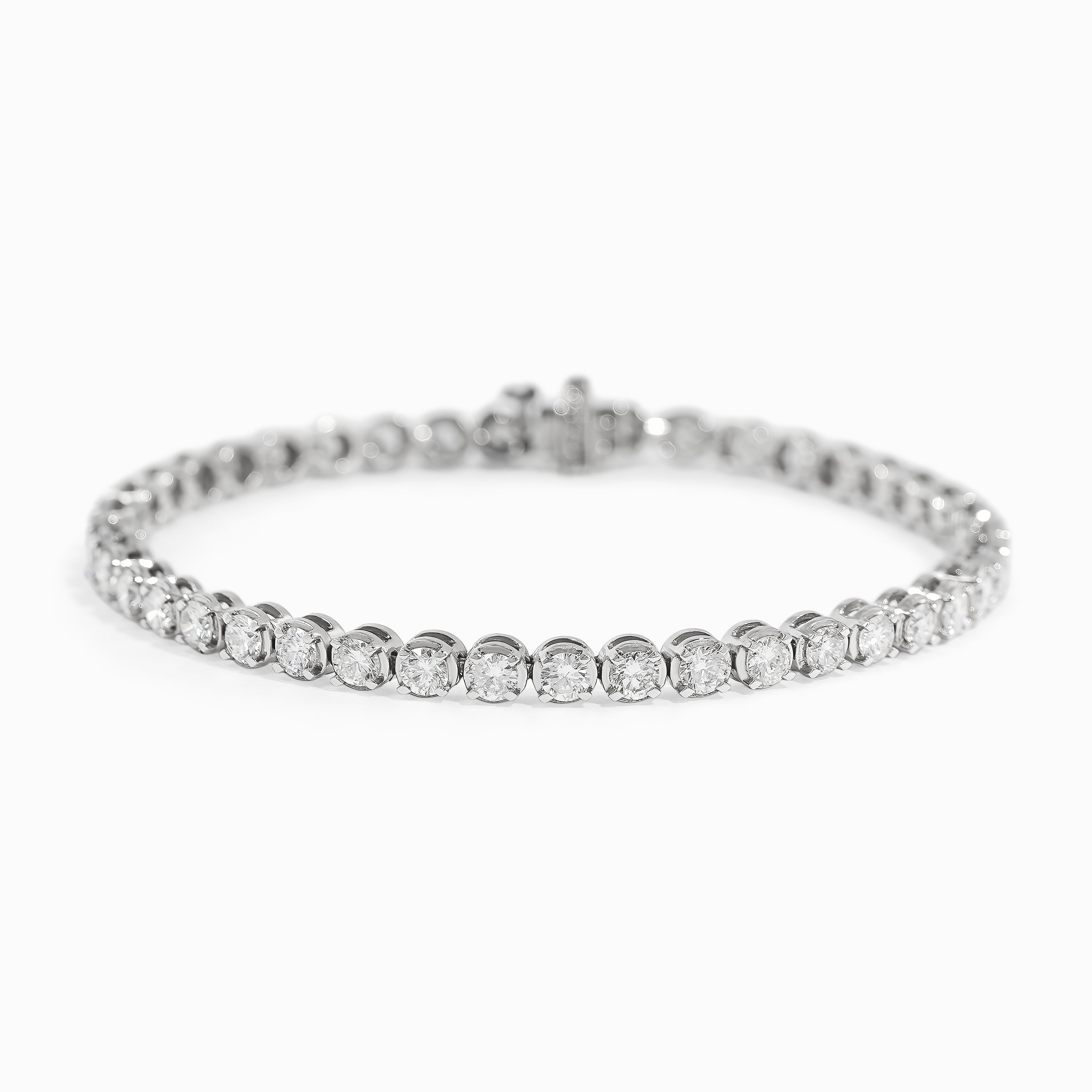 White Gold Tennis Bracelet with Diamond Only Stones