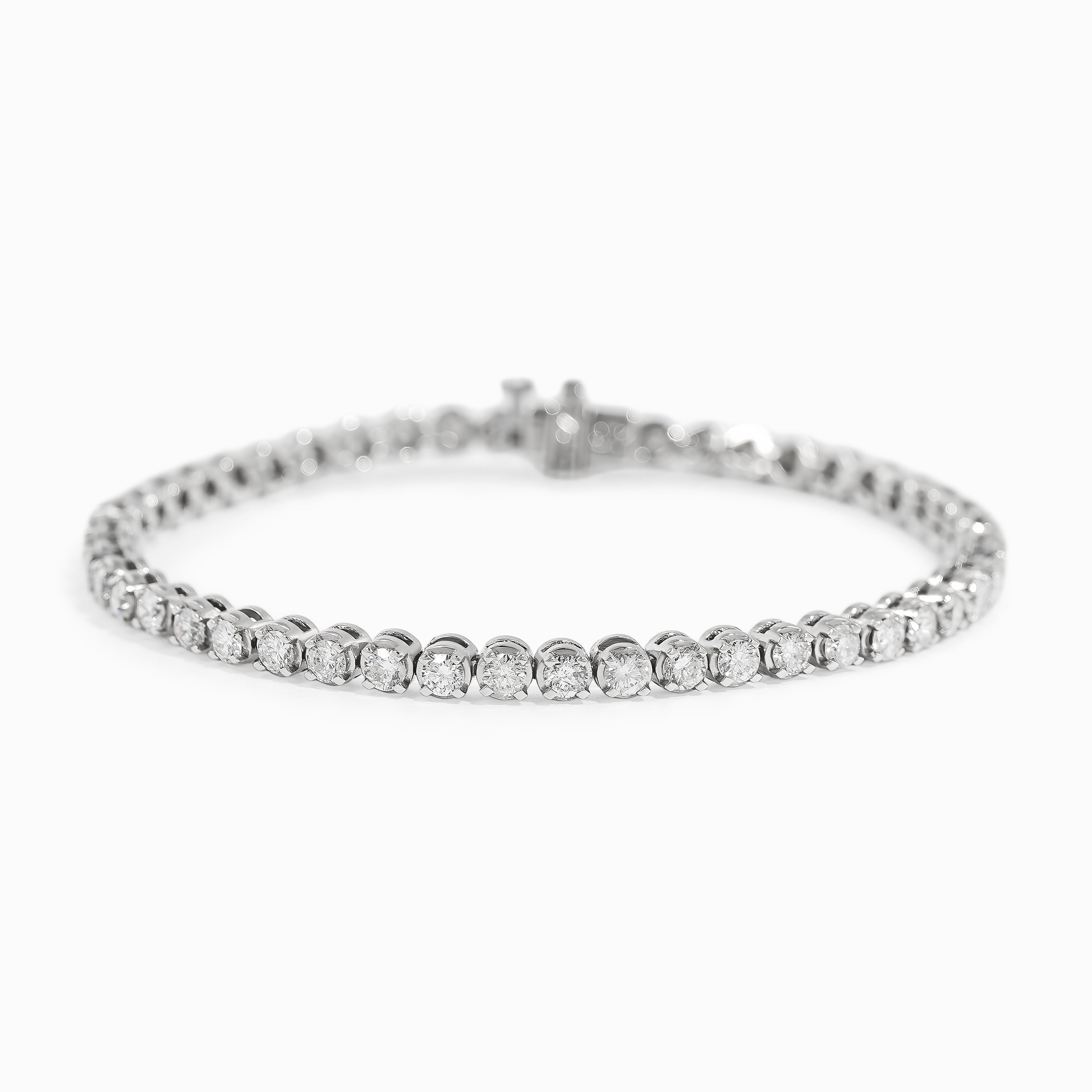 White Gold Tennis Bracelet with Diamond Only Stones