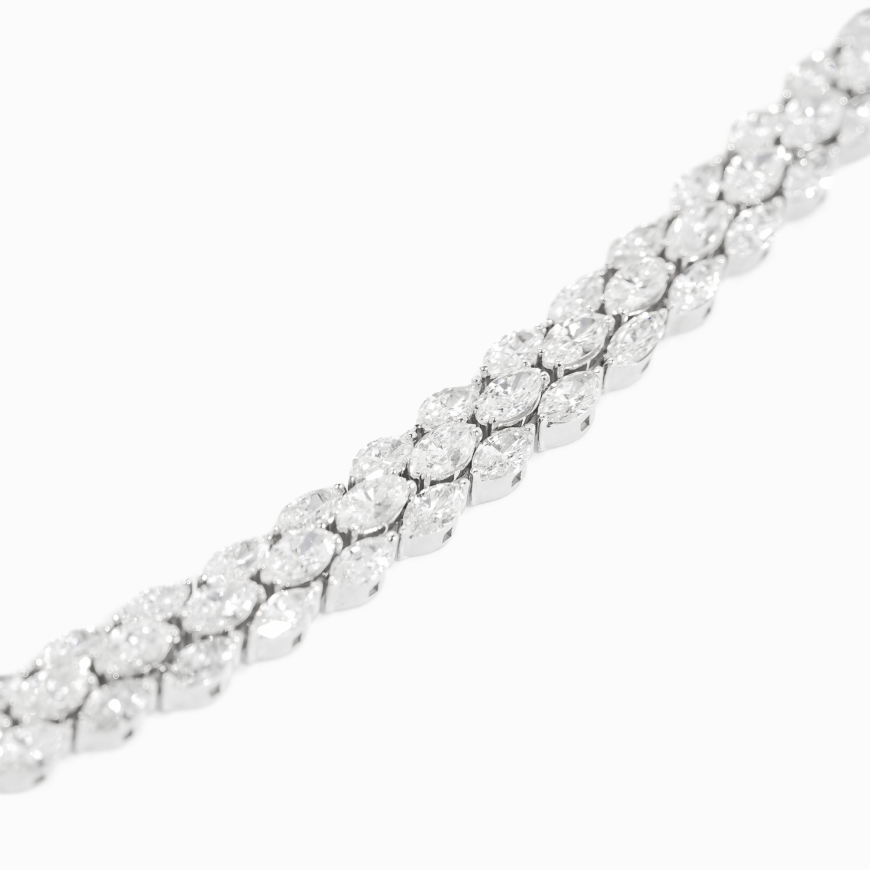 White Gold Tennis Bracelet with Diamond Only Stones