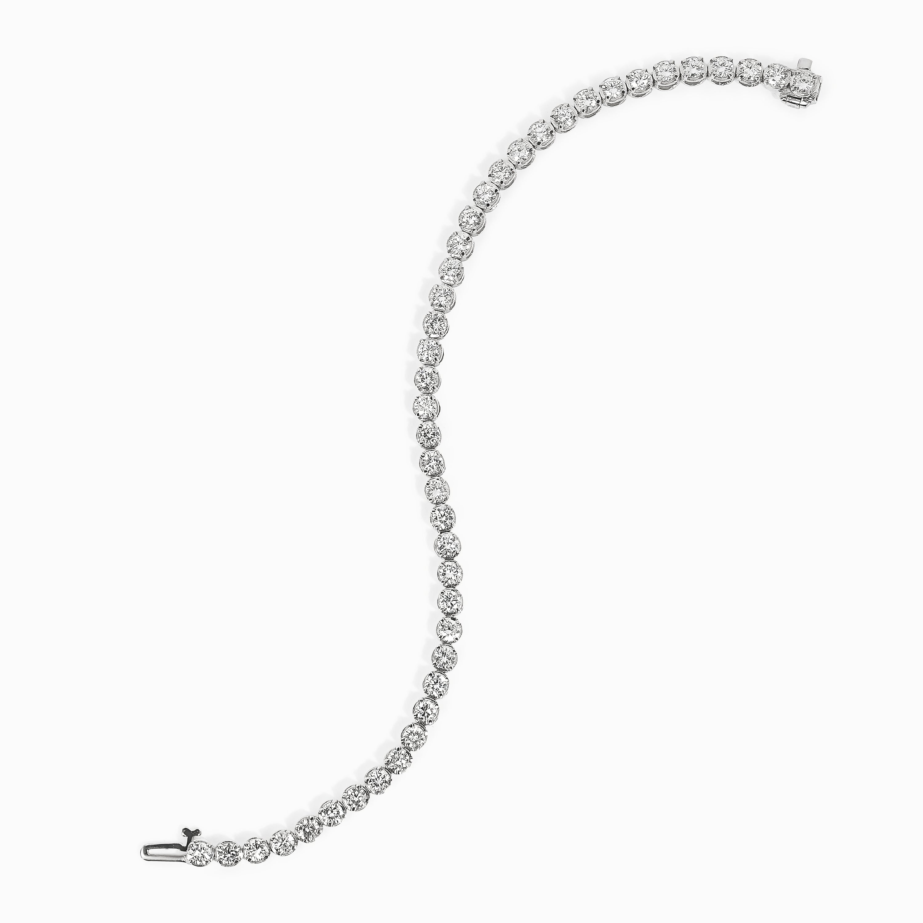White Gold Tennis Bracelet with Diamond Only Stones