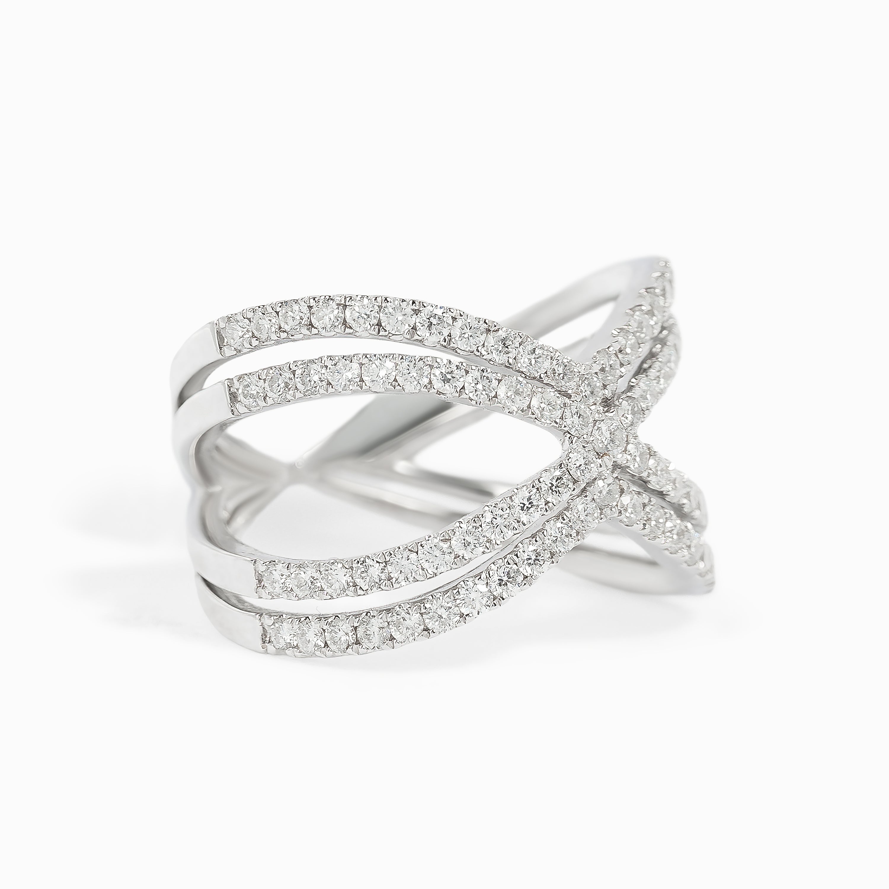 White Gold Ring with Diamond Only Stones