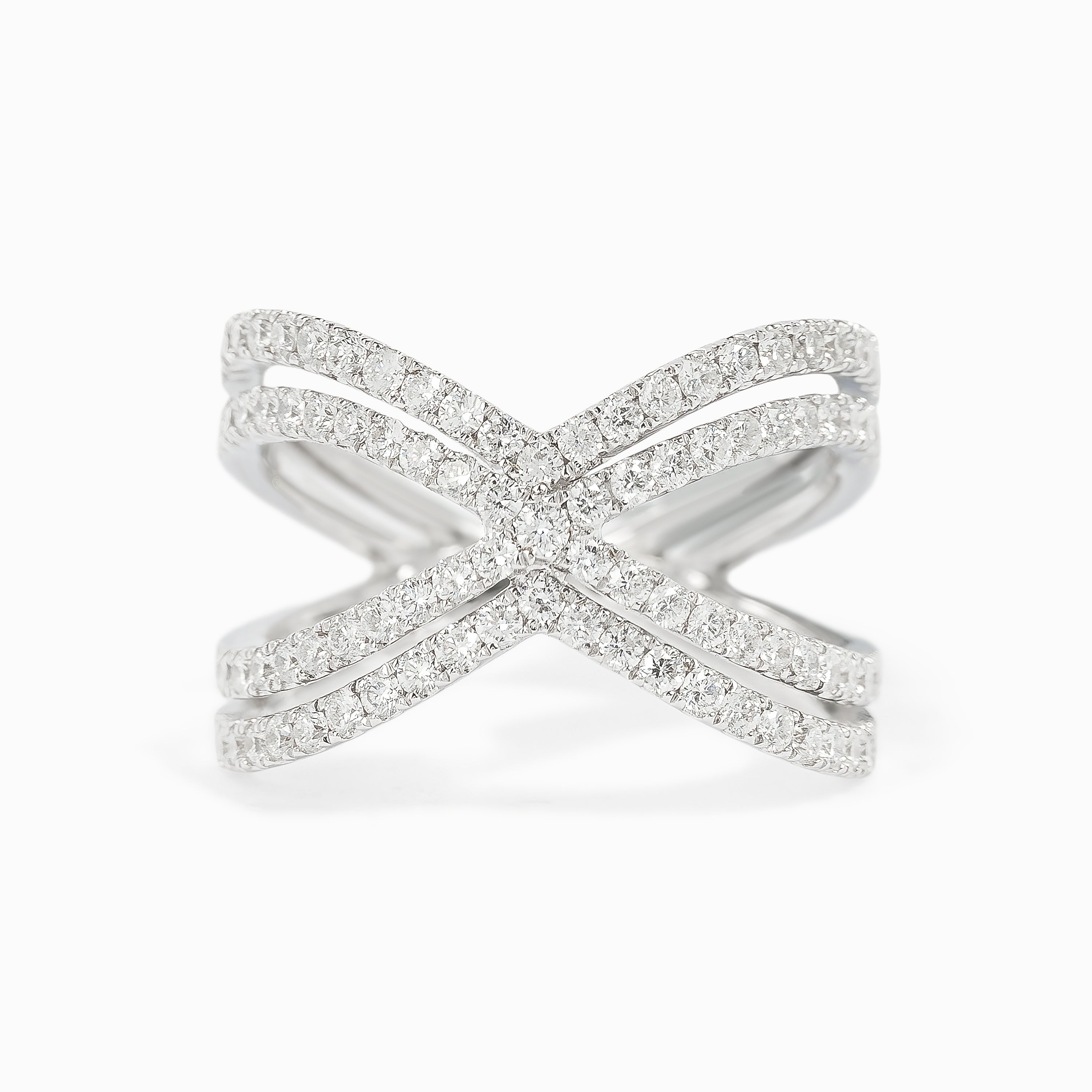 White Gold Ring with Diamond Only Stones