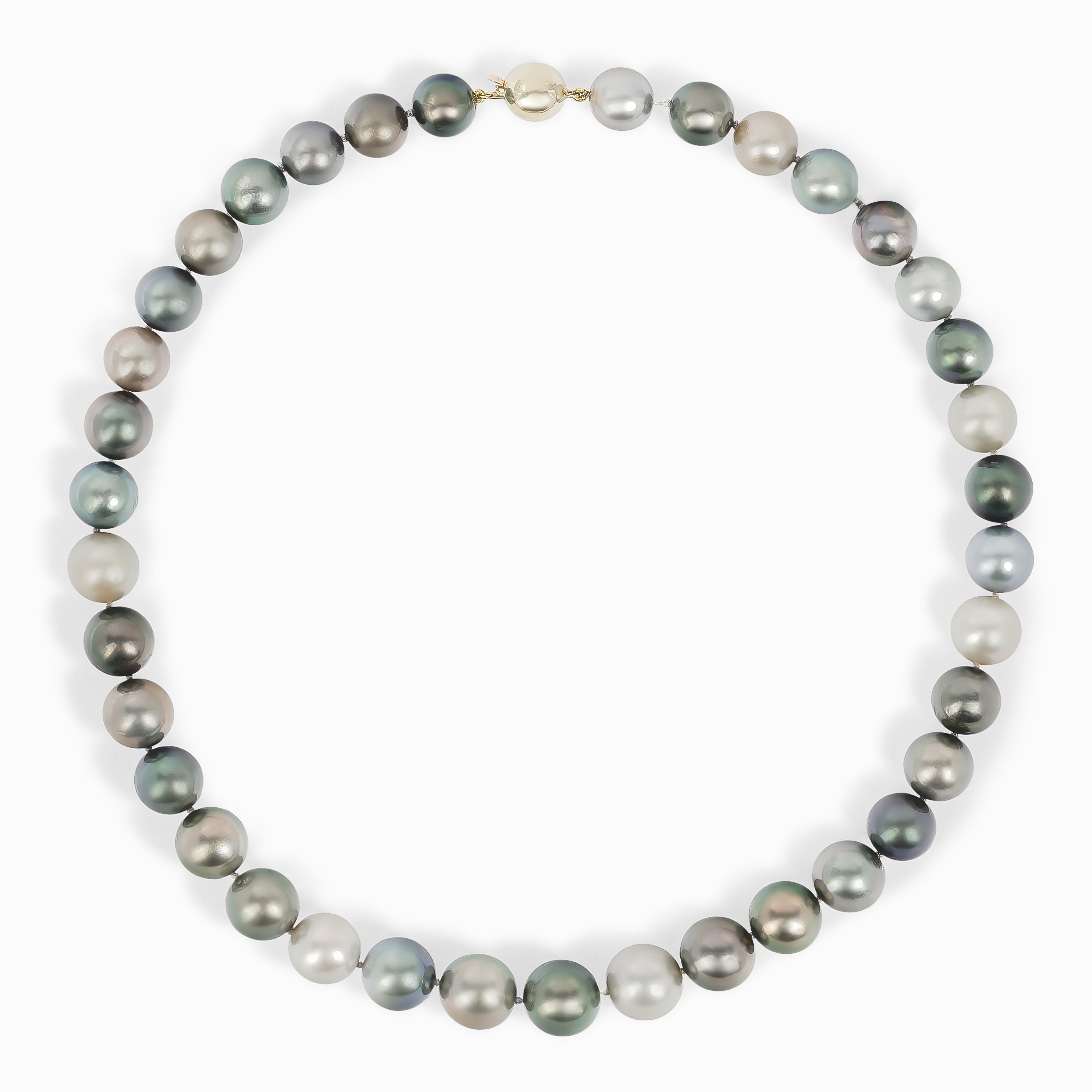 Yellow Gold Necklace with Pearl Stones