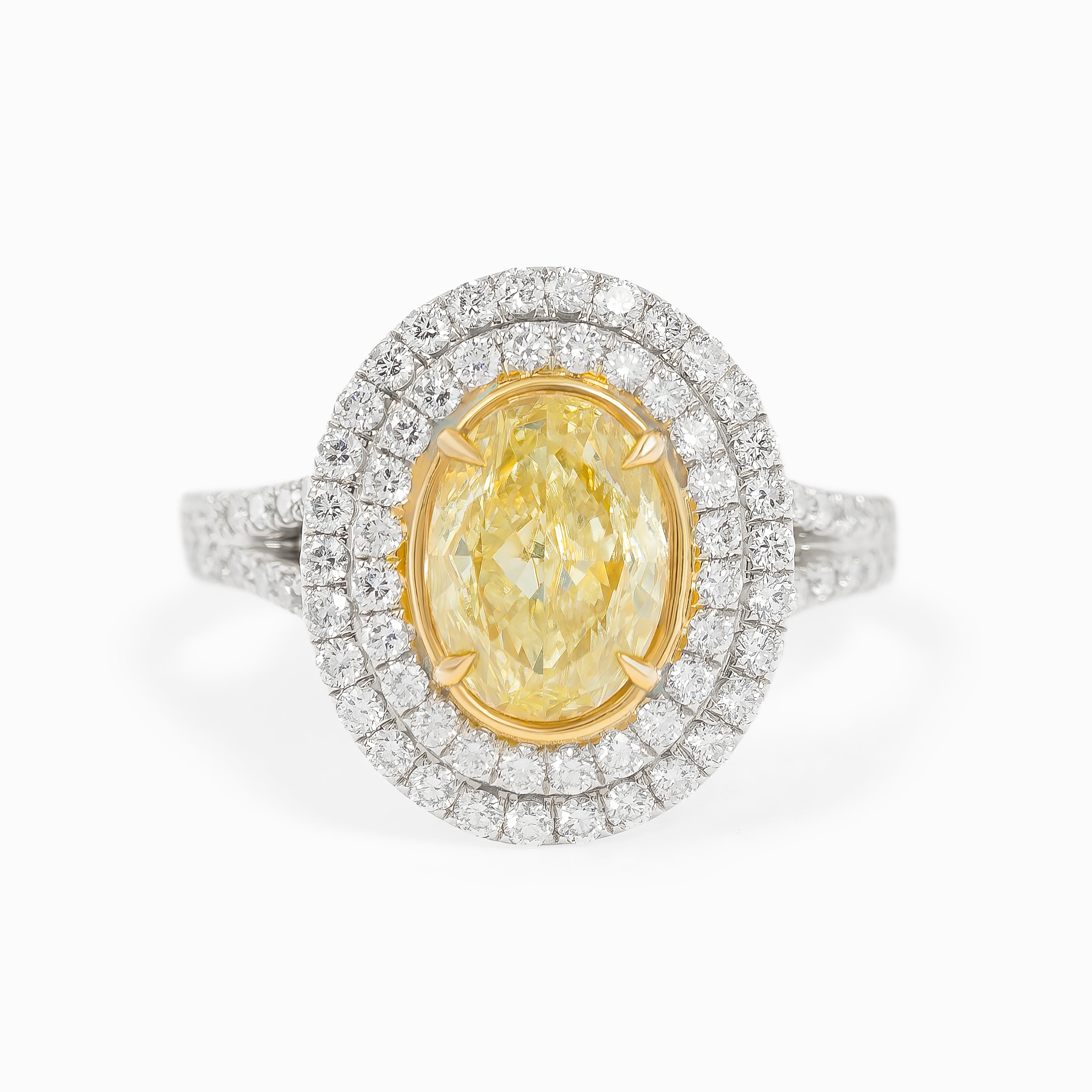 White Gold Ring with Diamond Only Stones