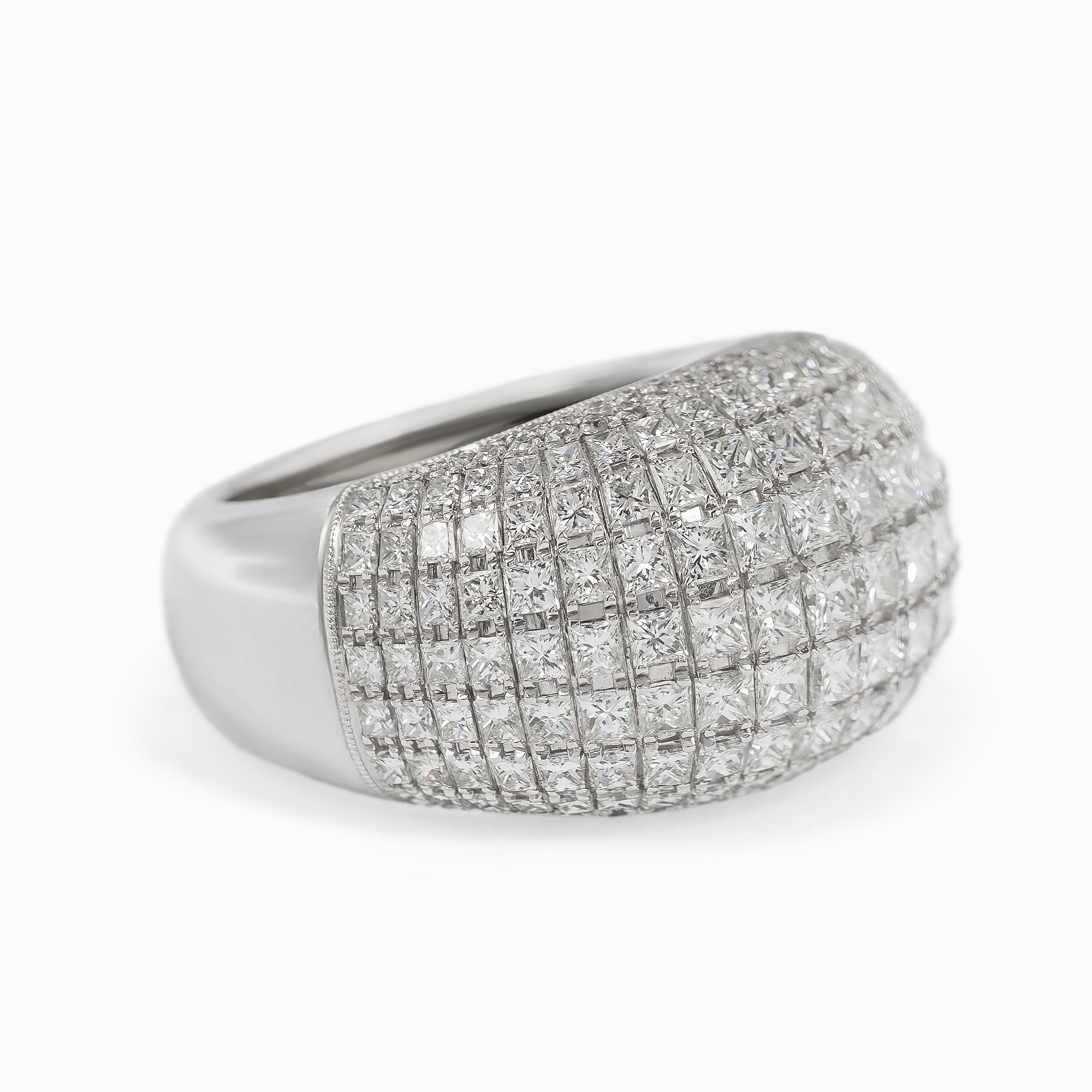 White Gold Ring with Diamond Only Stones