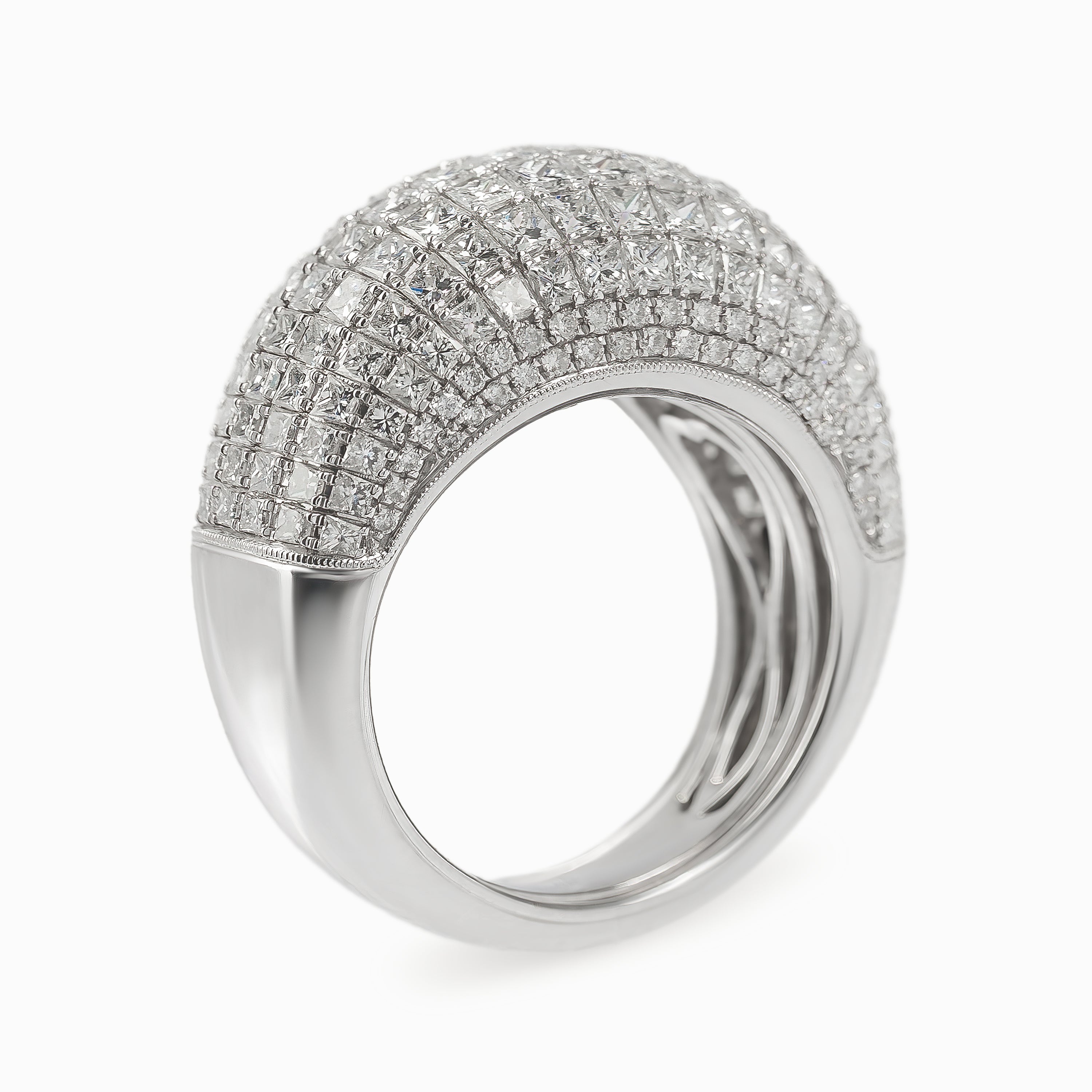 White Gold Ring with Diamond Only Stones