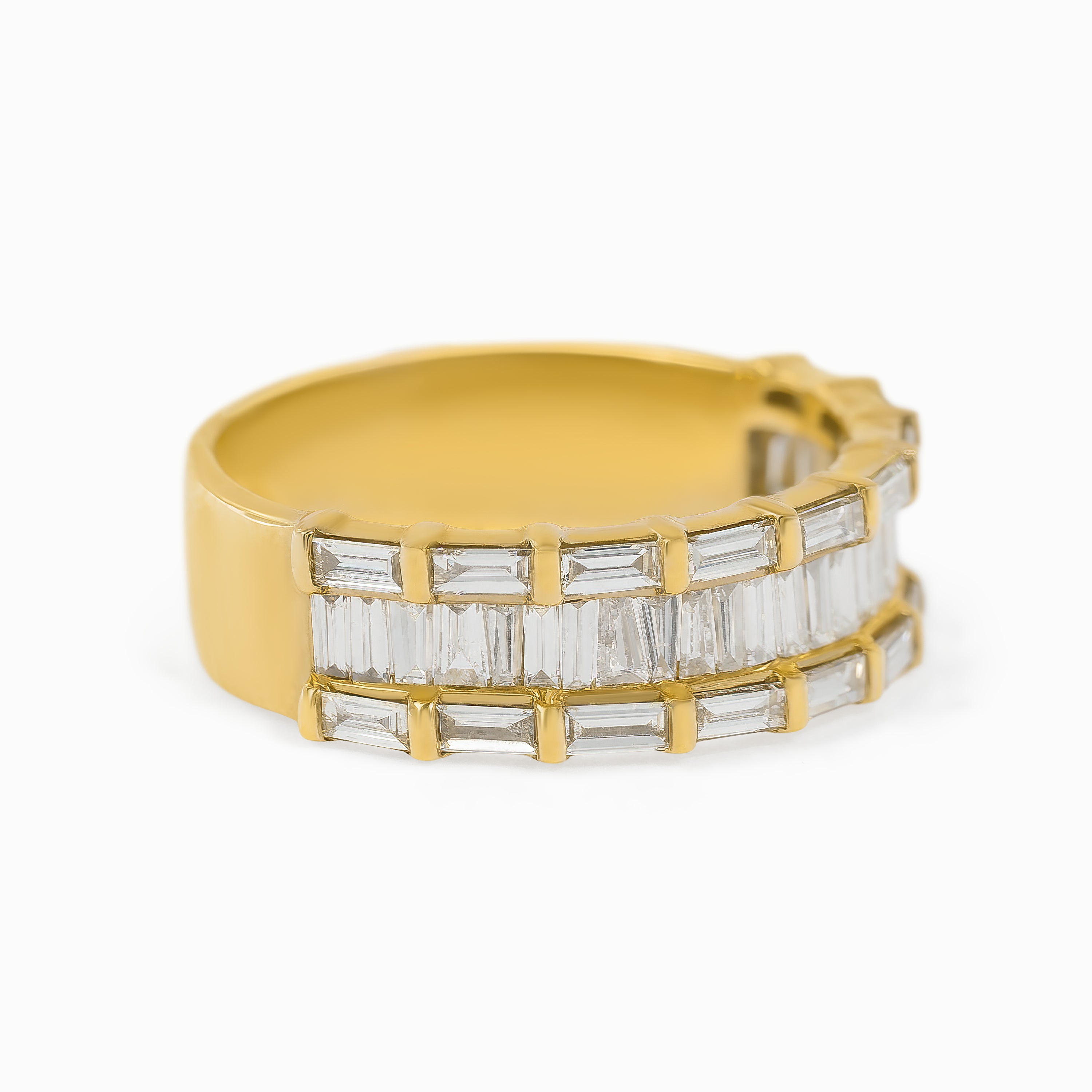 White Gold Stud Earrings with Diamond Only Stones