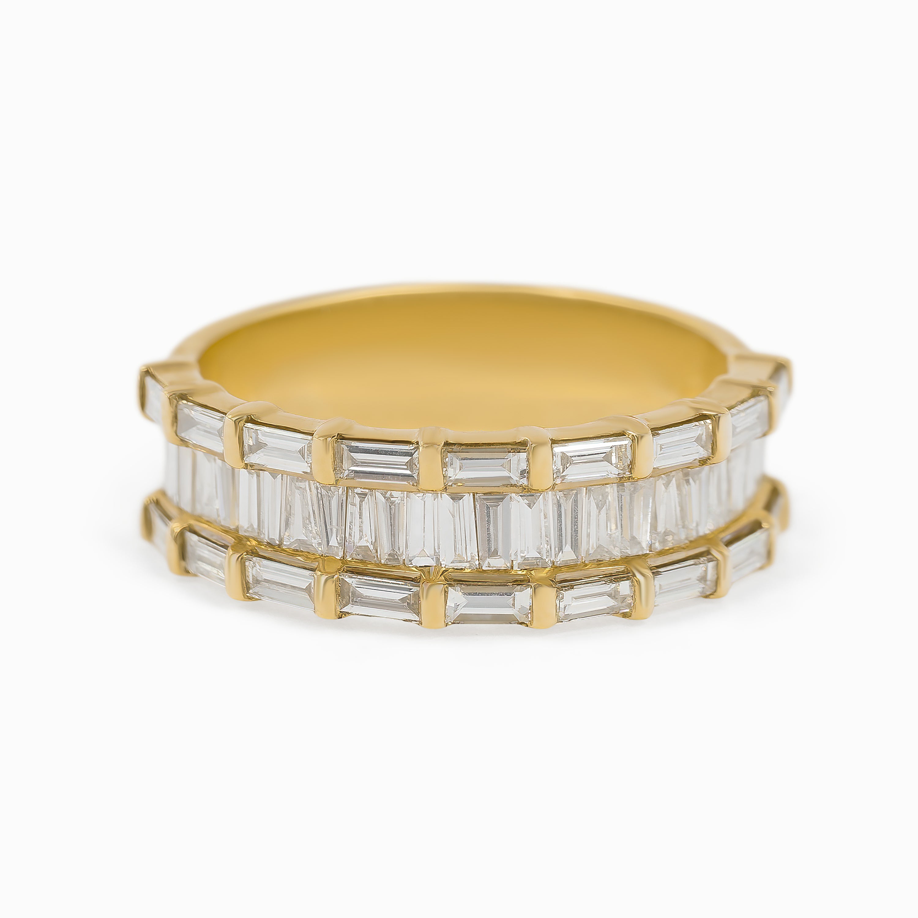 White Gold Stud Earrings with Diamond Only Stones