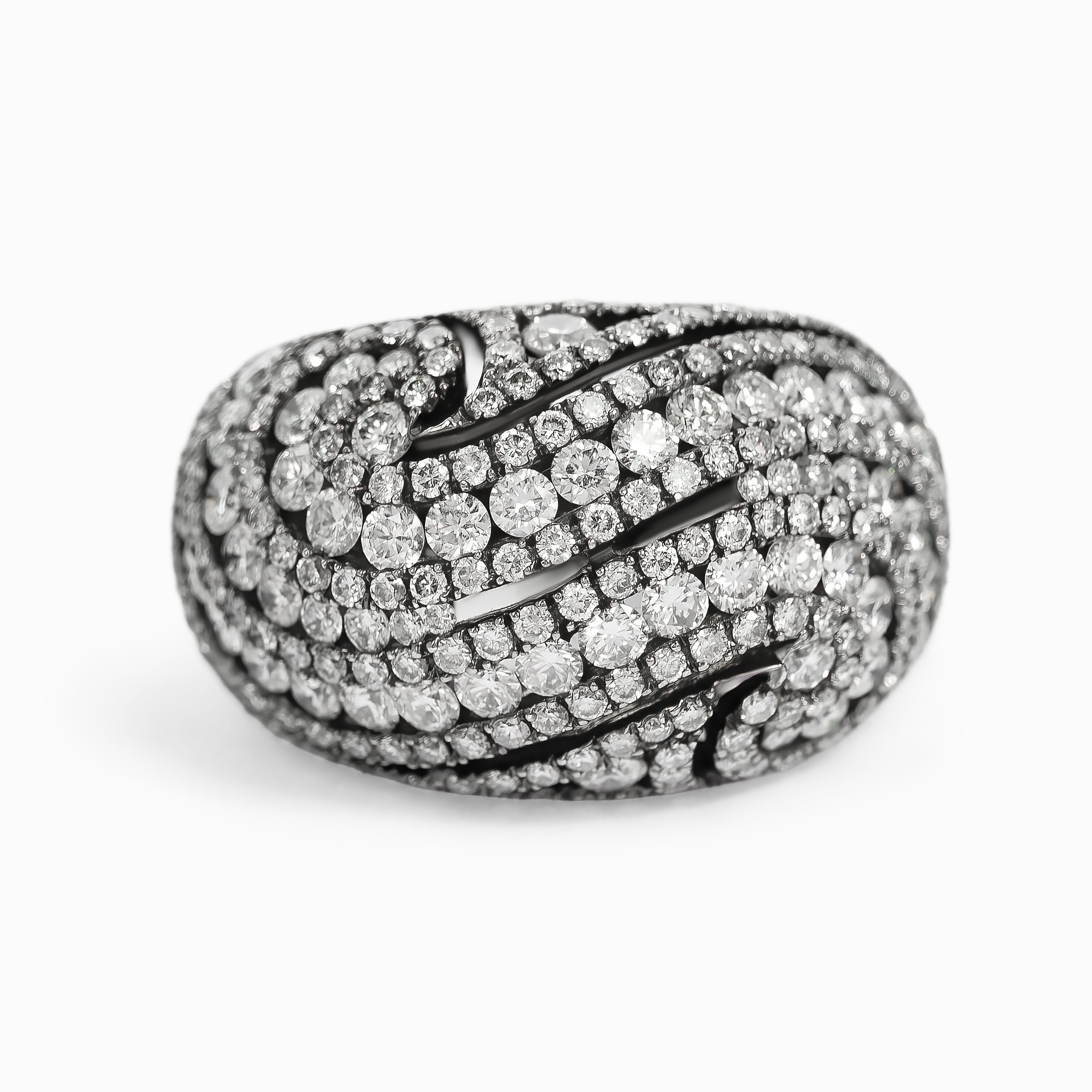 White Gold Ring with Diamond Only Stones