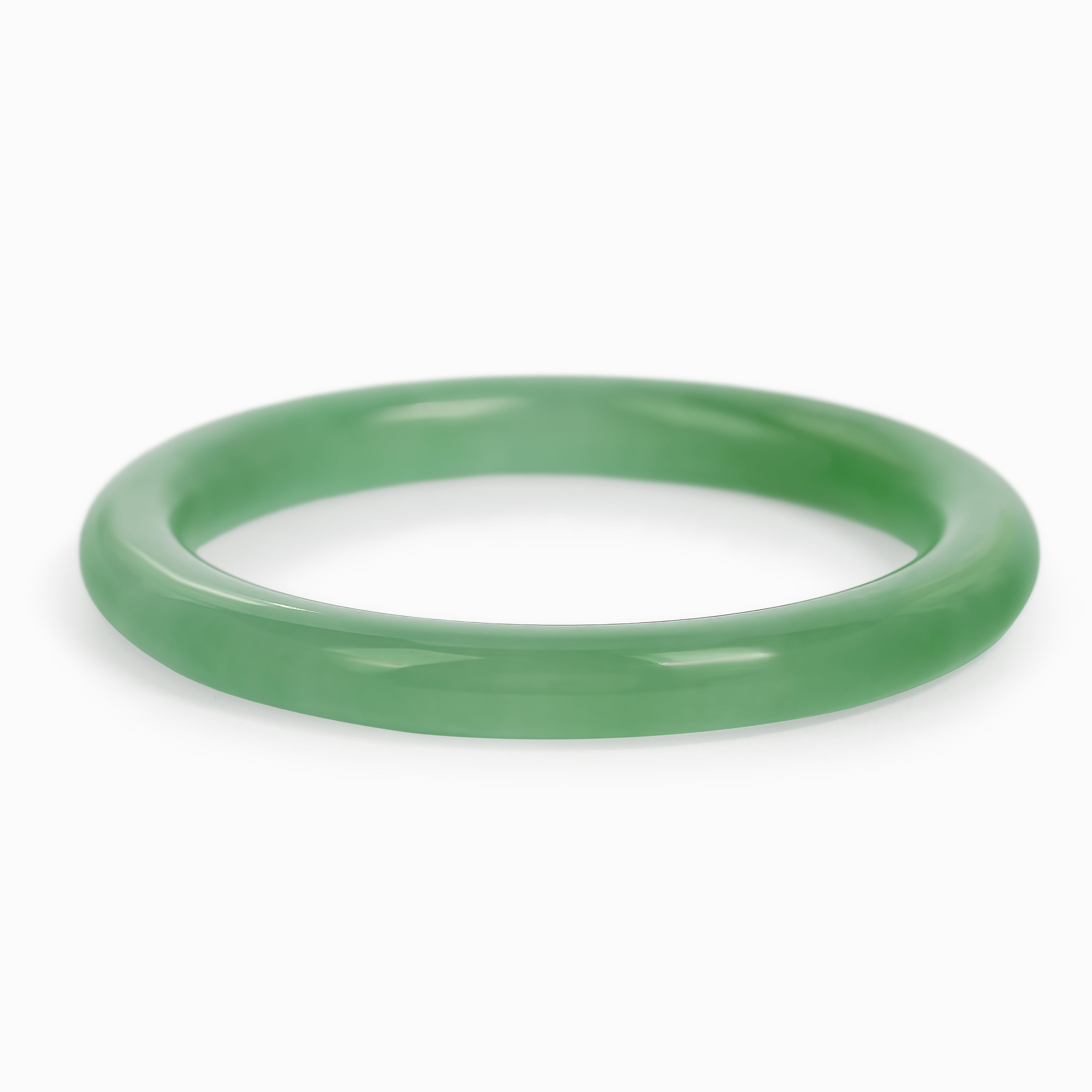 Stone Bangle Bracelet with Jade Stones