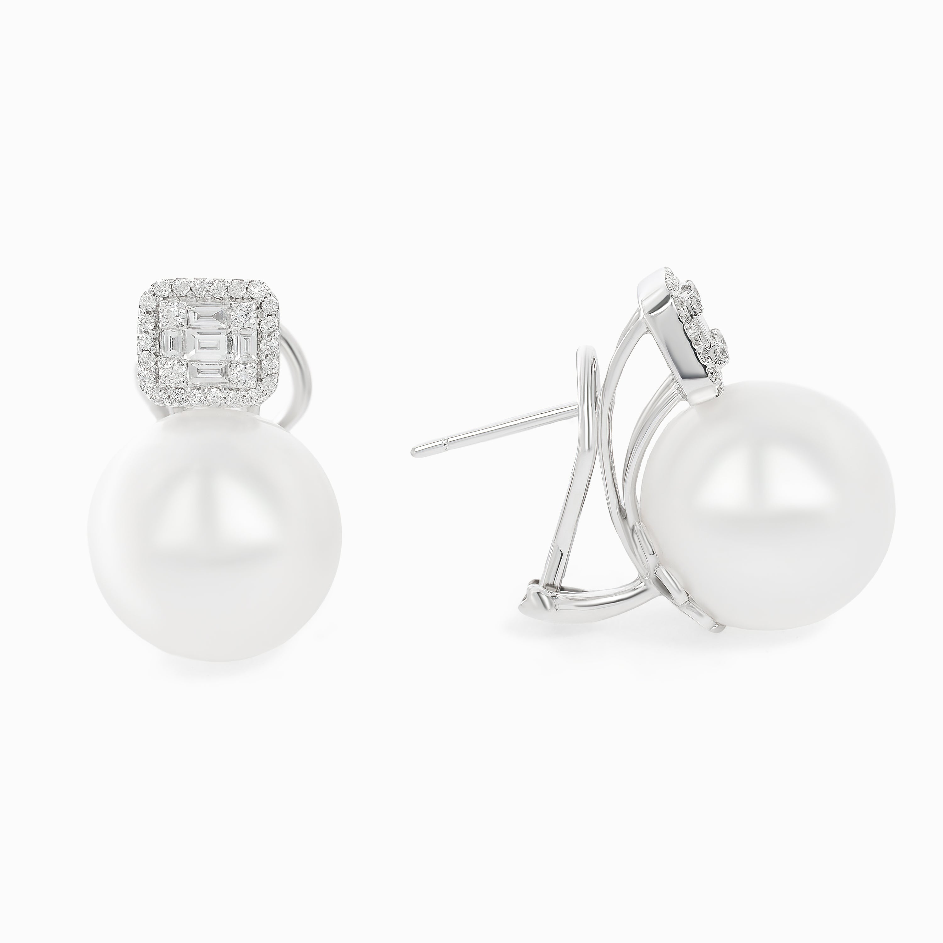White Pearl Earrings