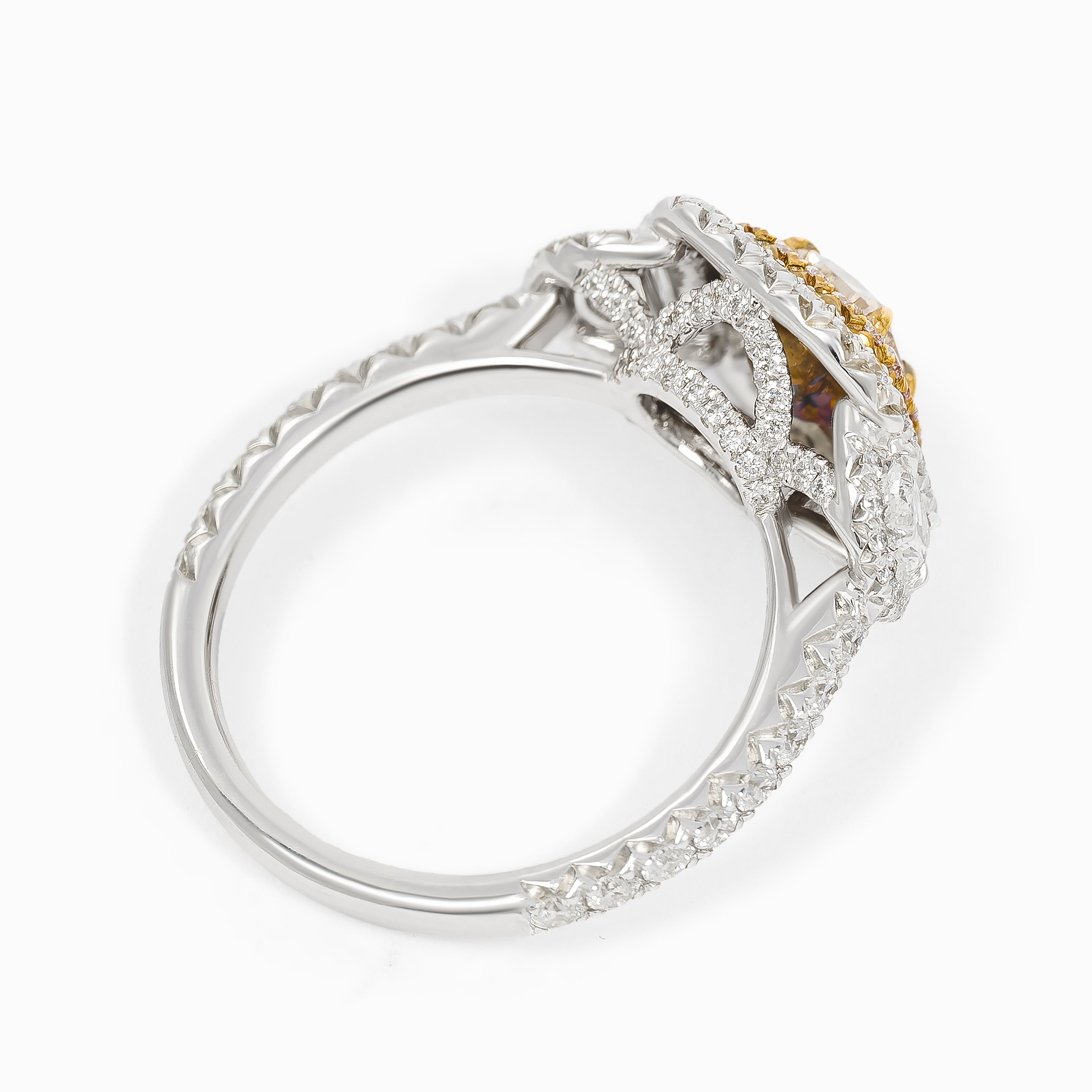 White Gold Ring with Diamond Only Stones