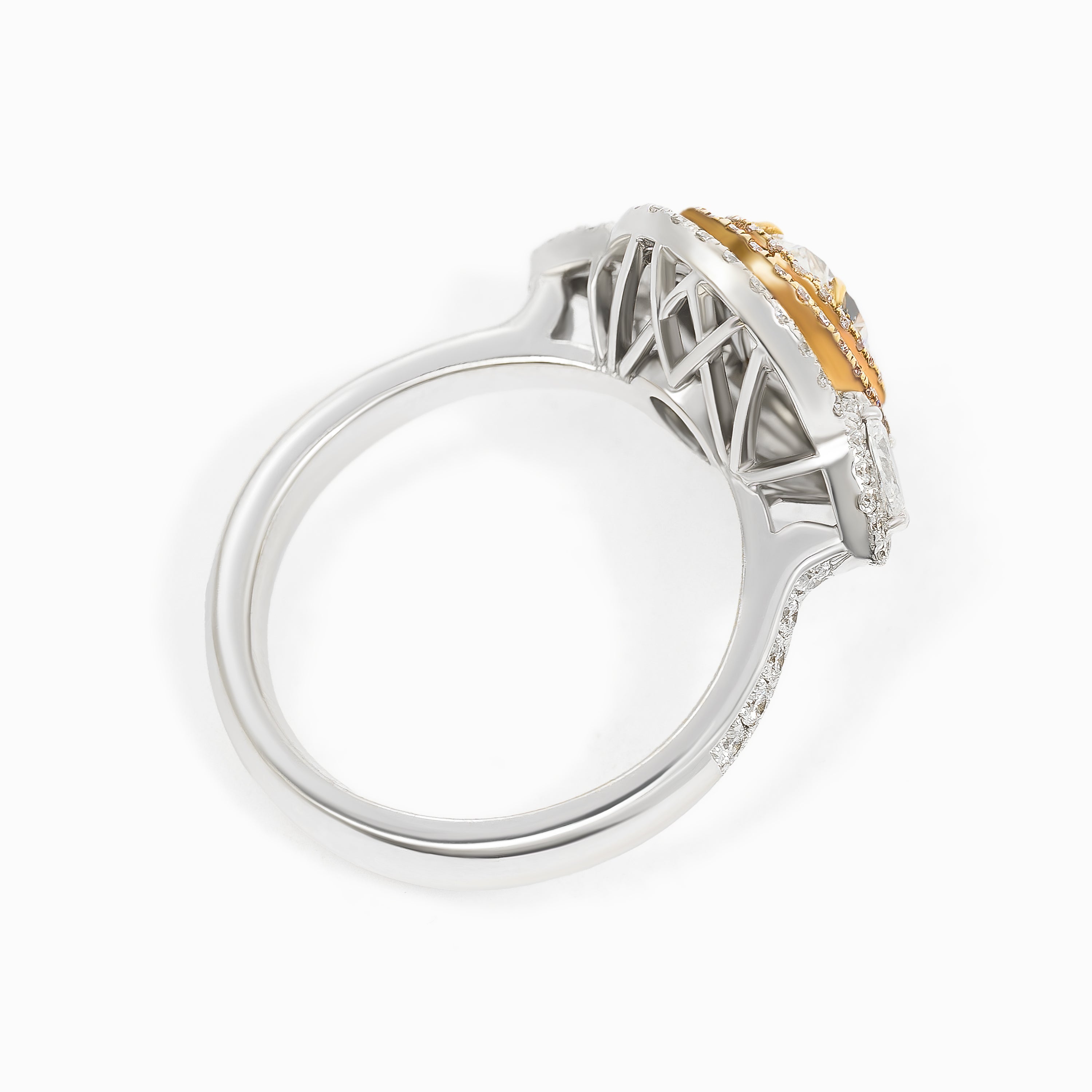 White Gold Ring with Diamond Only Stones