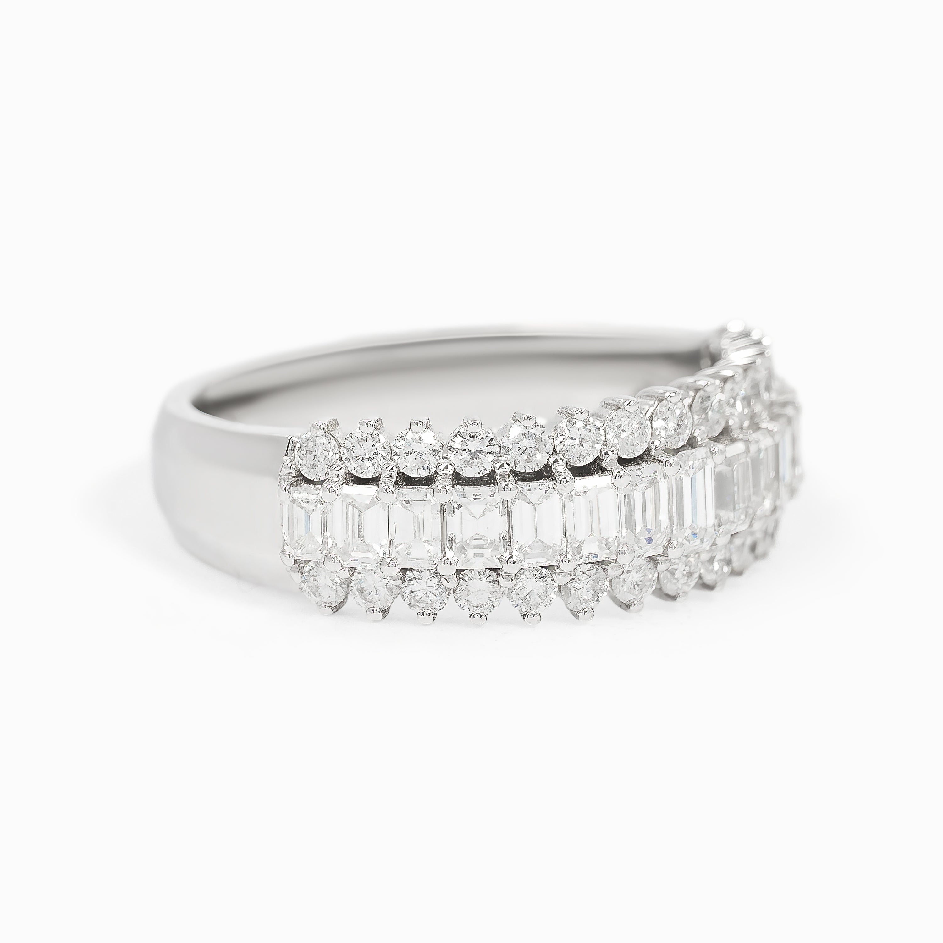 White Gold Ring with Diamond Only Stones