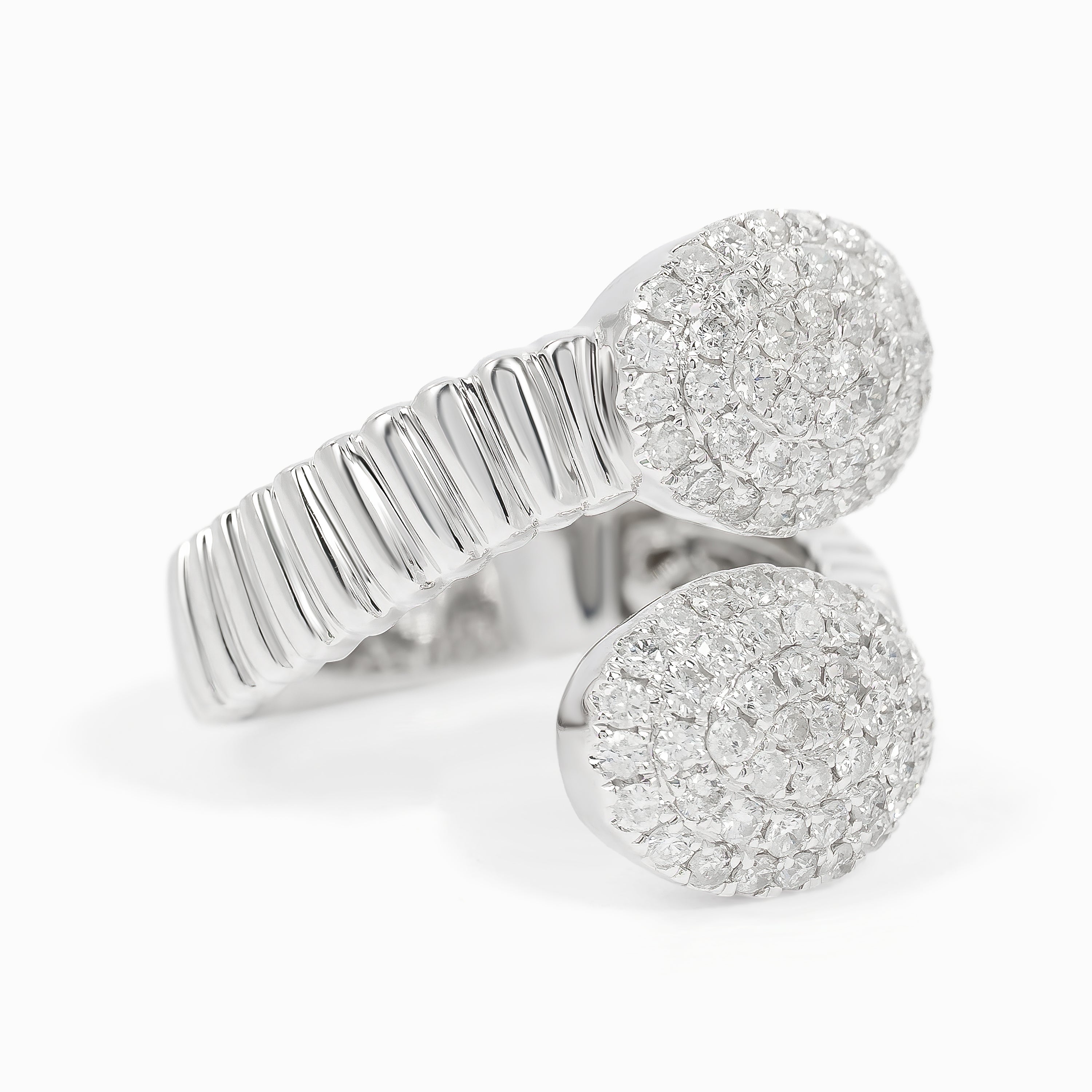 White Gold Ring with Diamond Only Stones