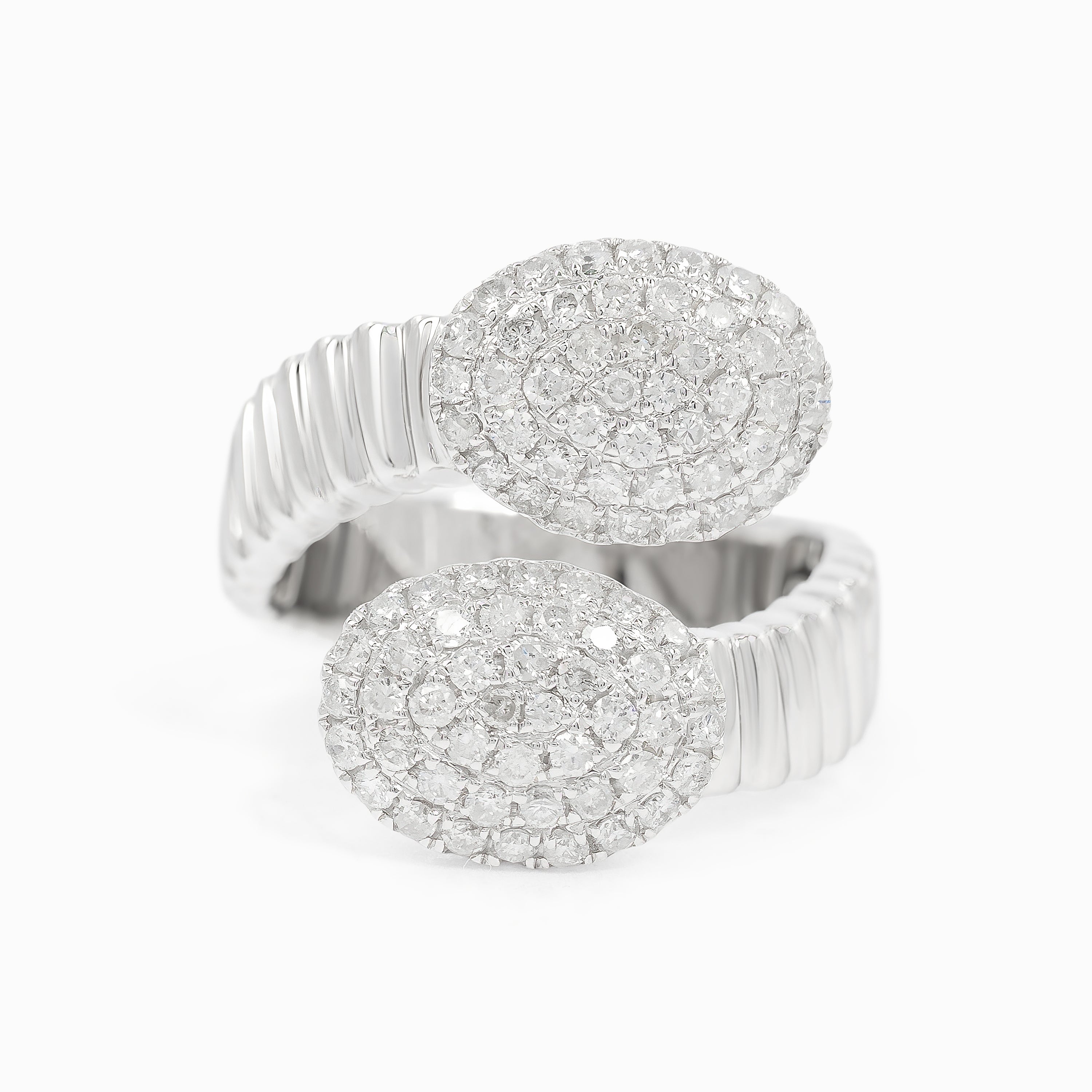 White Gold Ring with Diamond Only Stones