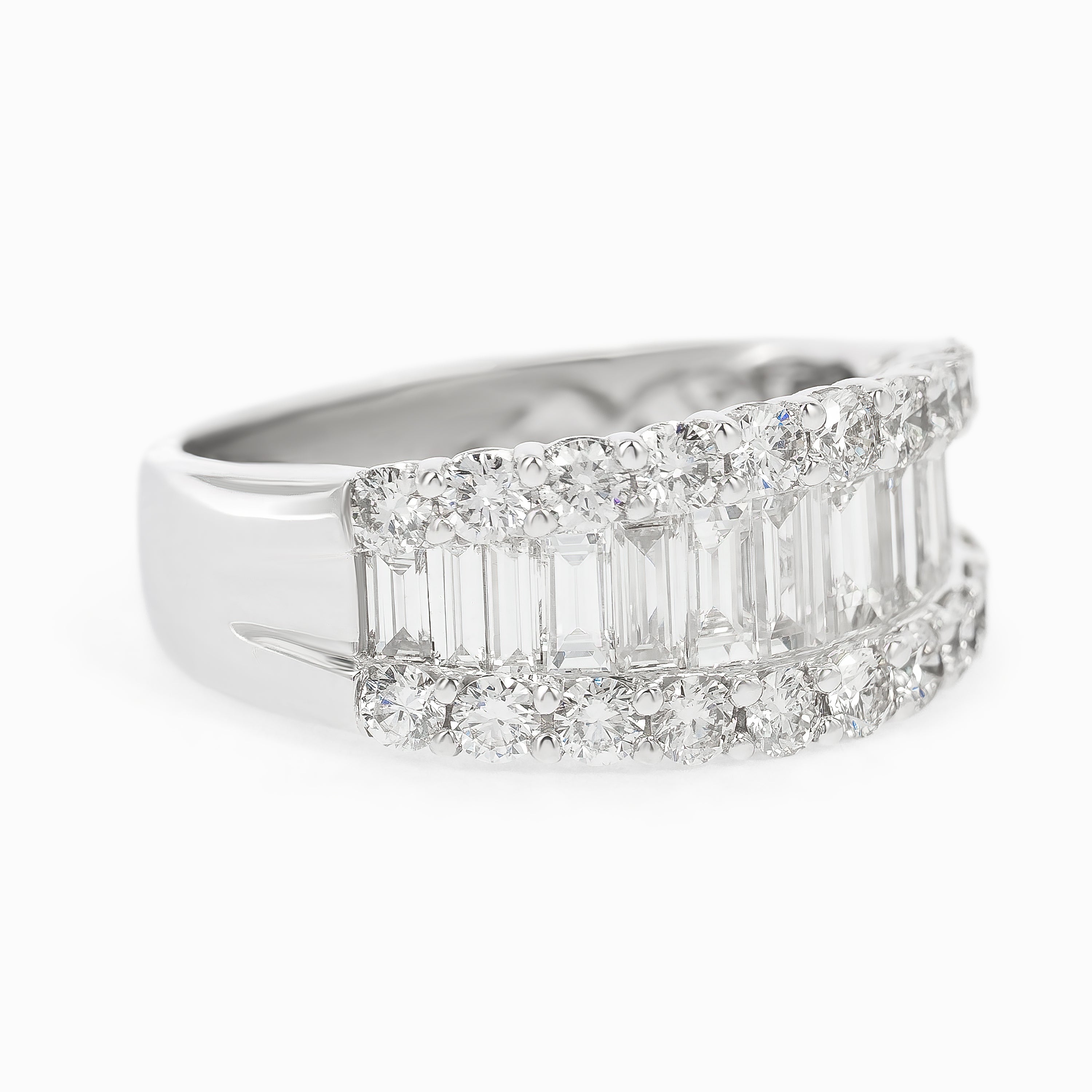 White Gold Ring with Diamond Only Stones