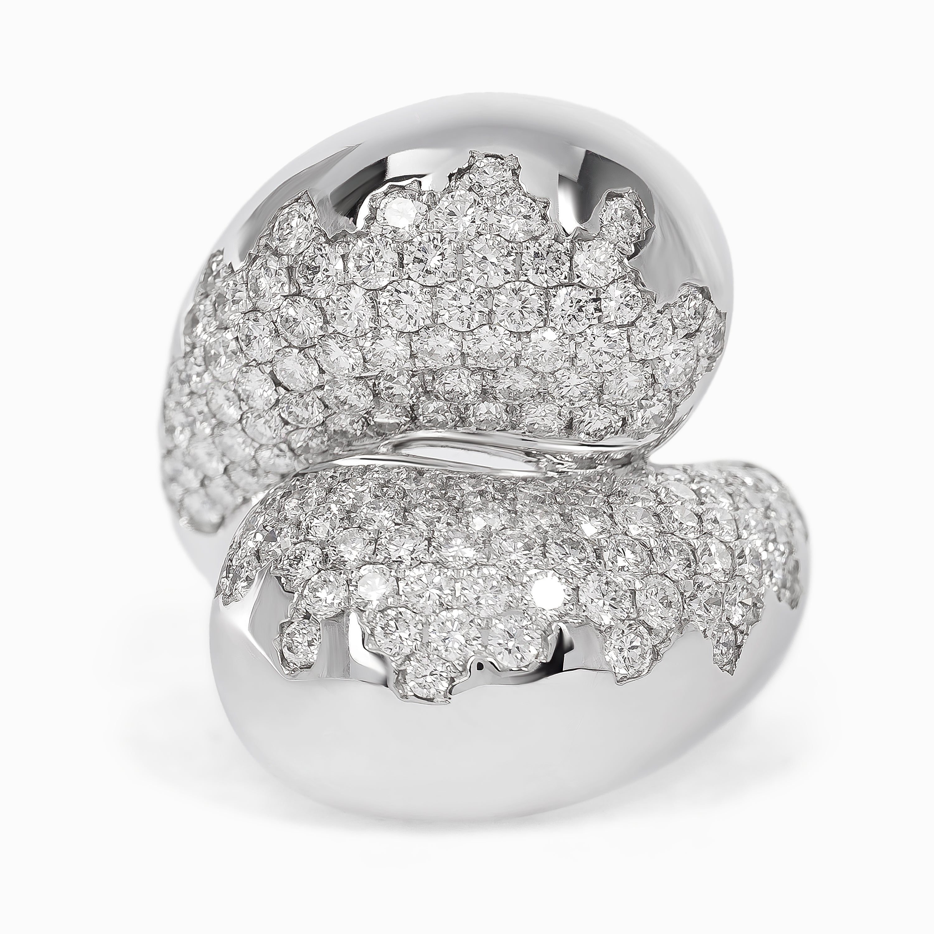 White Gold Ring with Diamond Only Stones