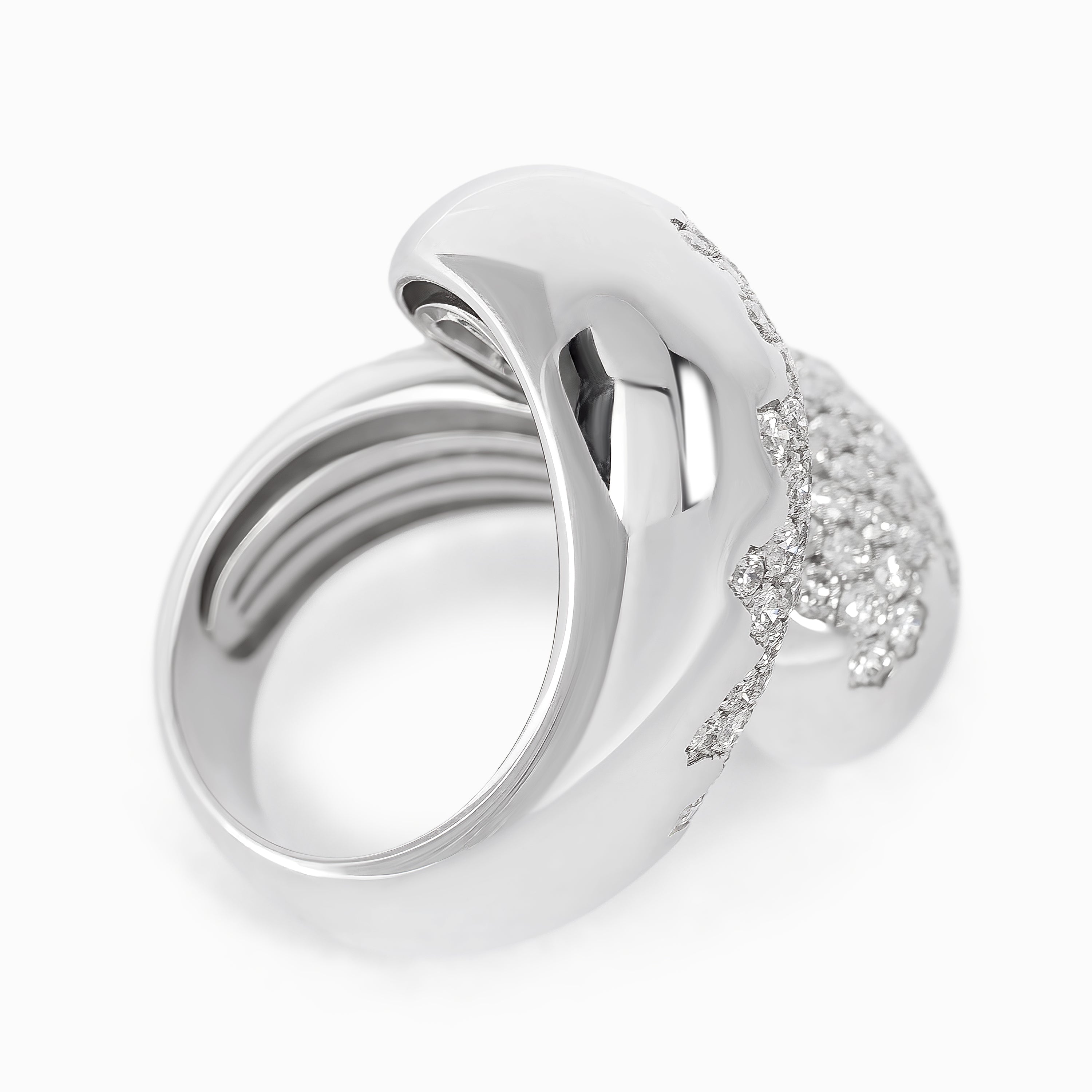 White Gold Ring with Diamond Only Stones