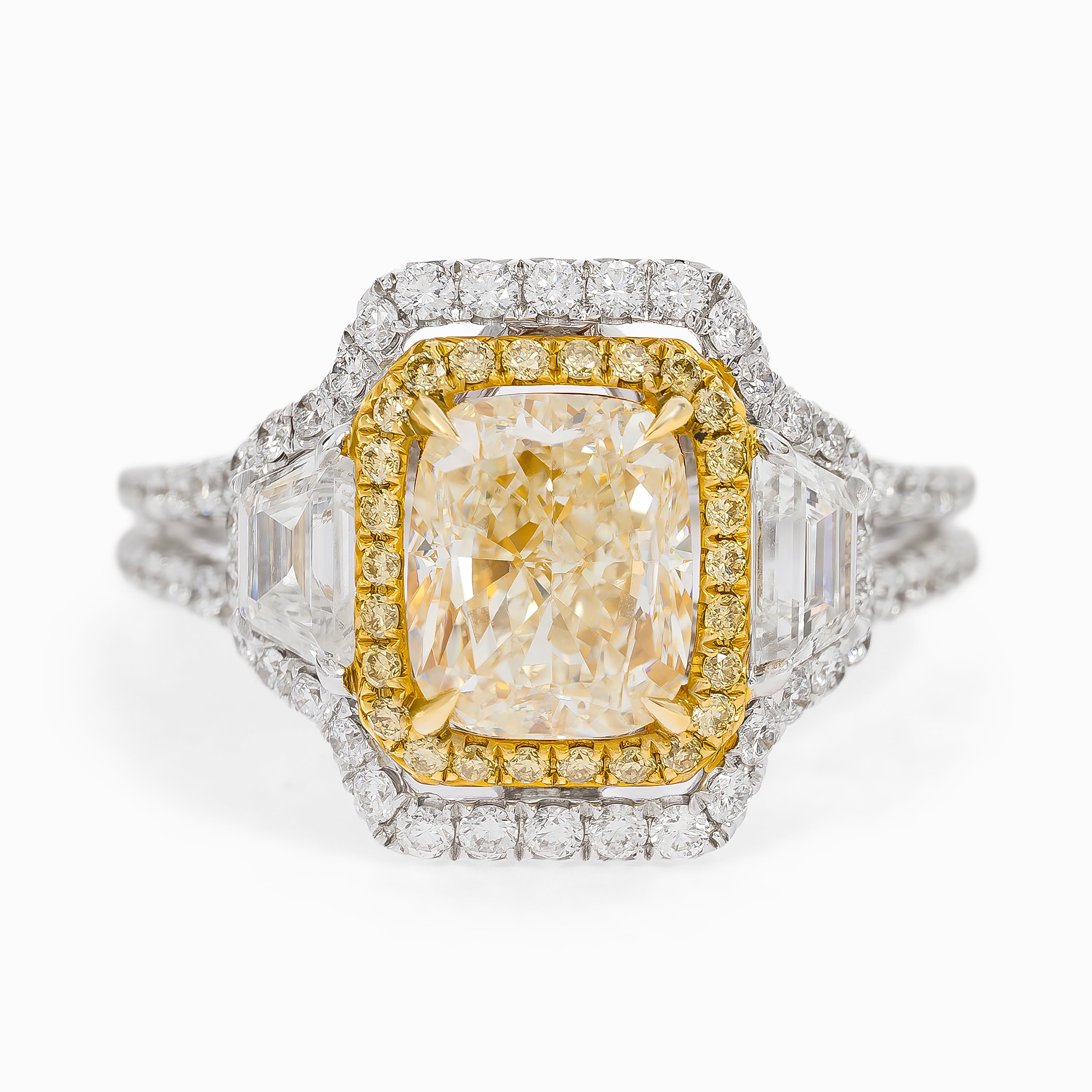 White Gold Ring with Diamond Only Stones