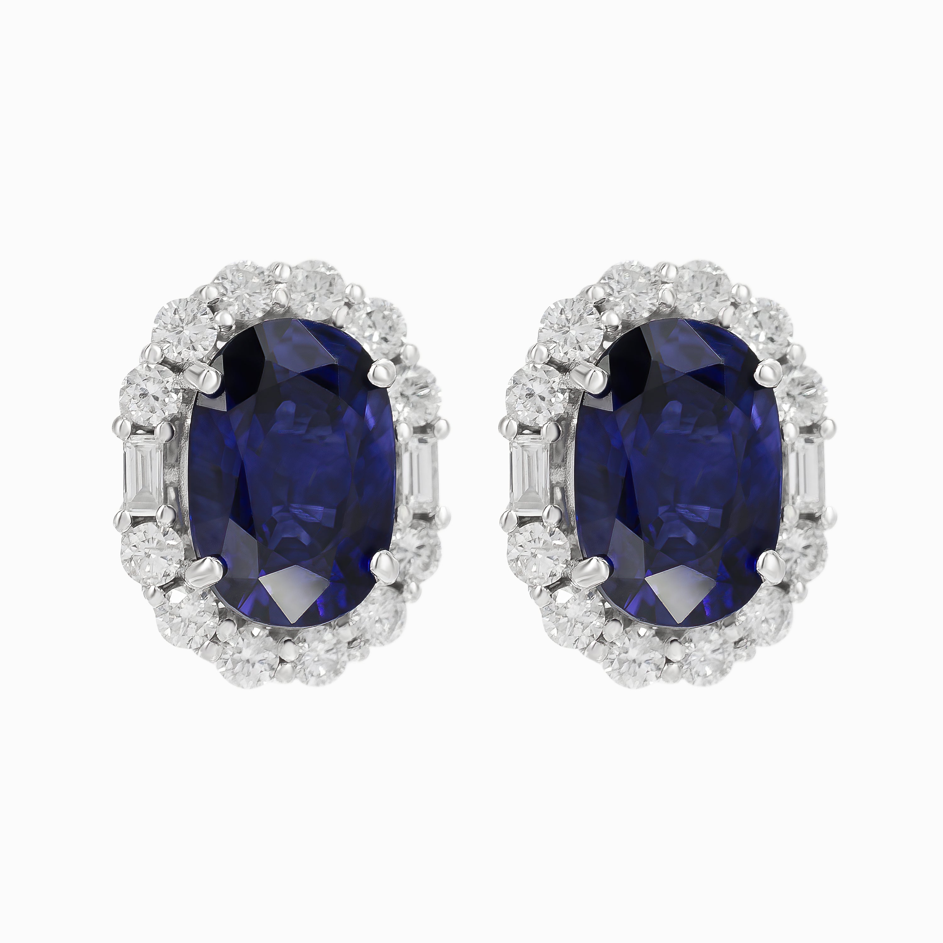 SAPPHIRE AND DIAMOND EARRINGS
