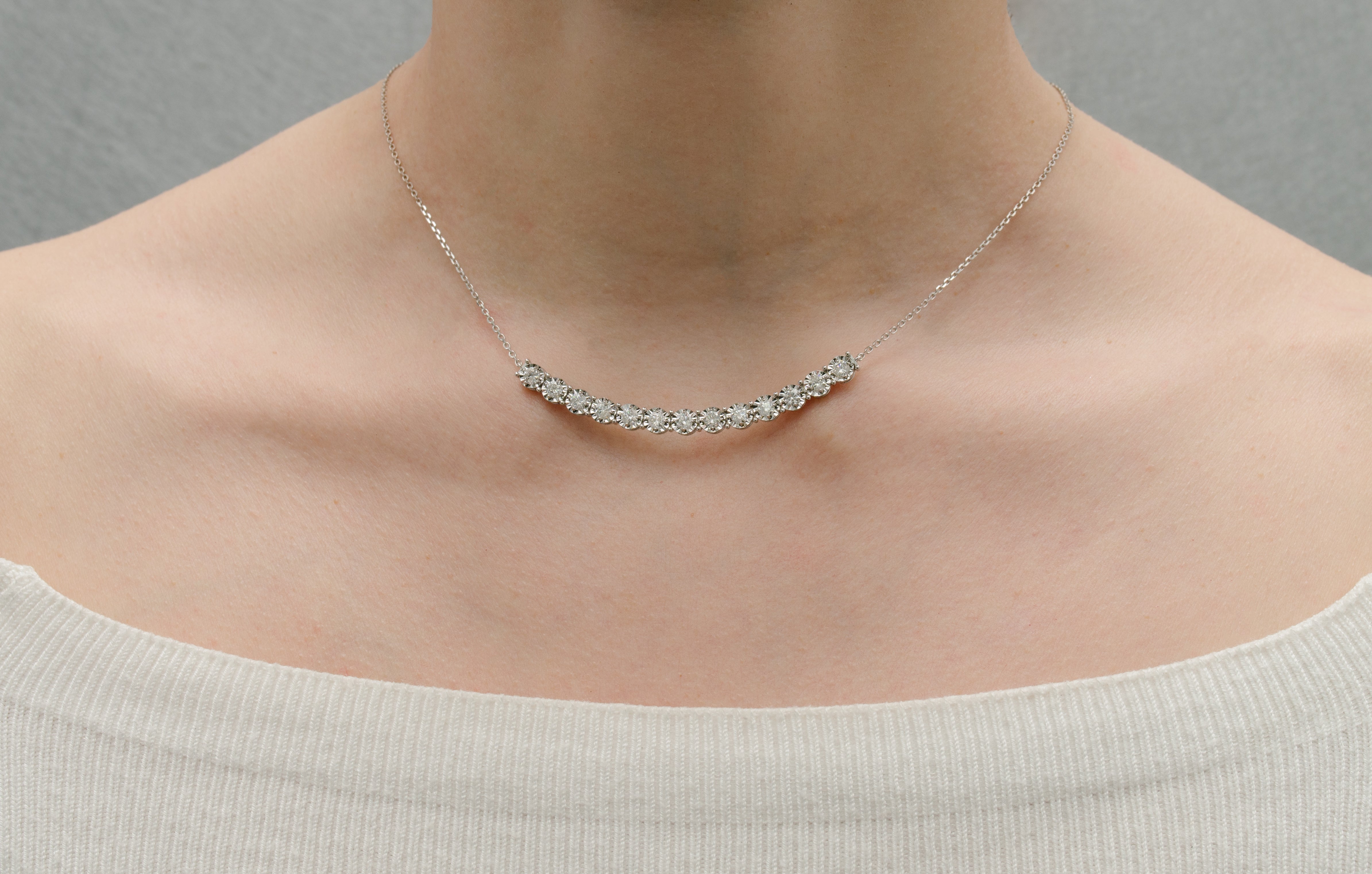 White Gold Diamond Necklace
