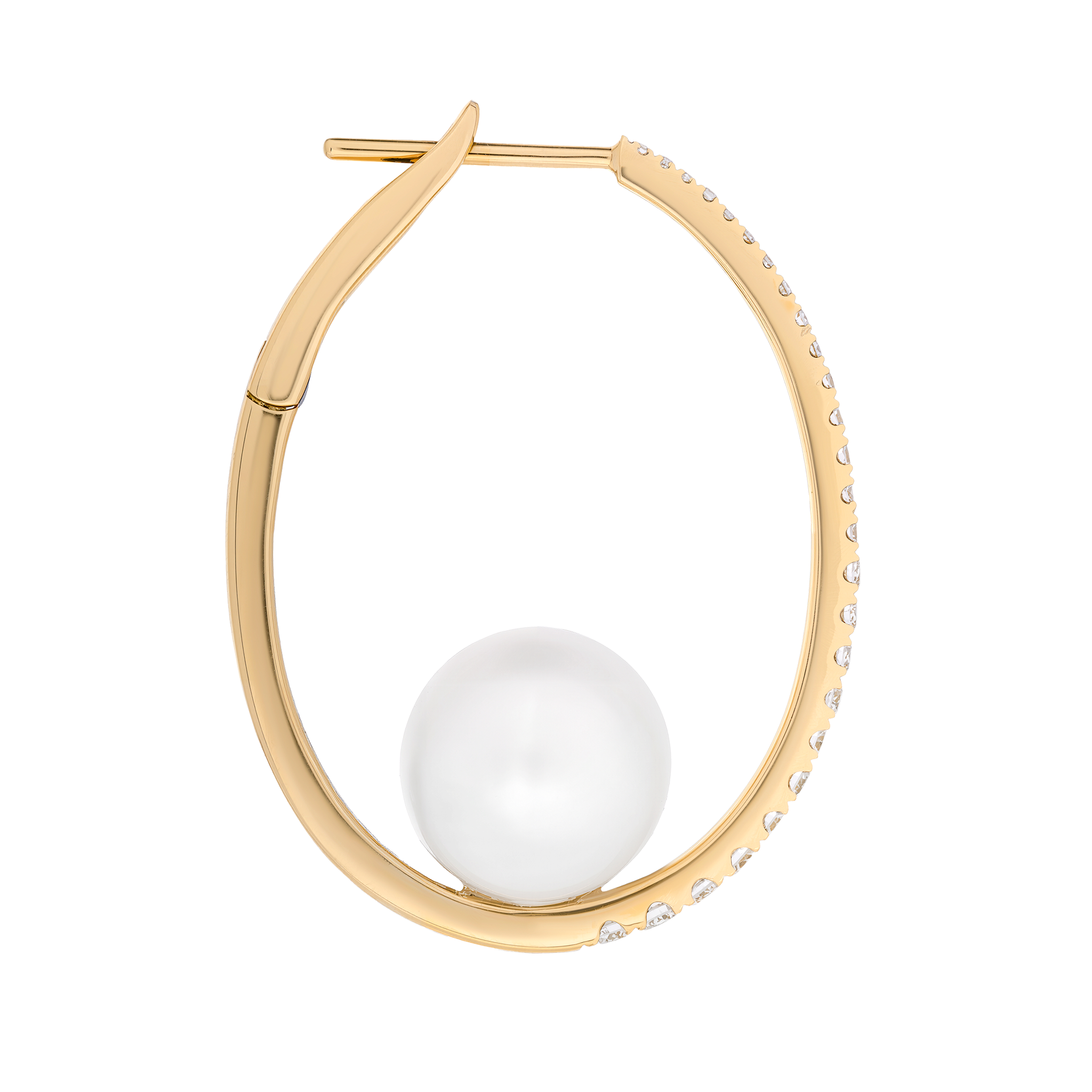PEARL AND DIAMOND EARRINGS