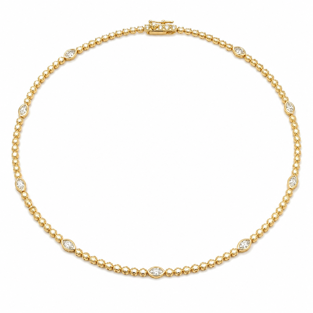 Yellow Gold Diamond Necklace