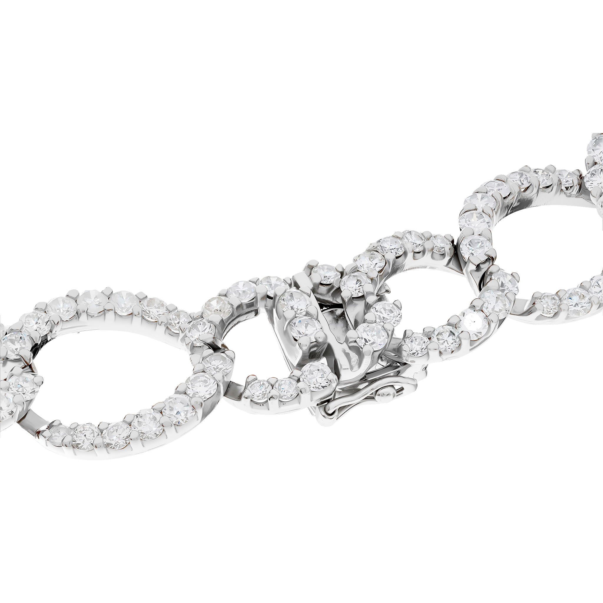 White Gold Diamond Chain Bracelet