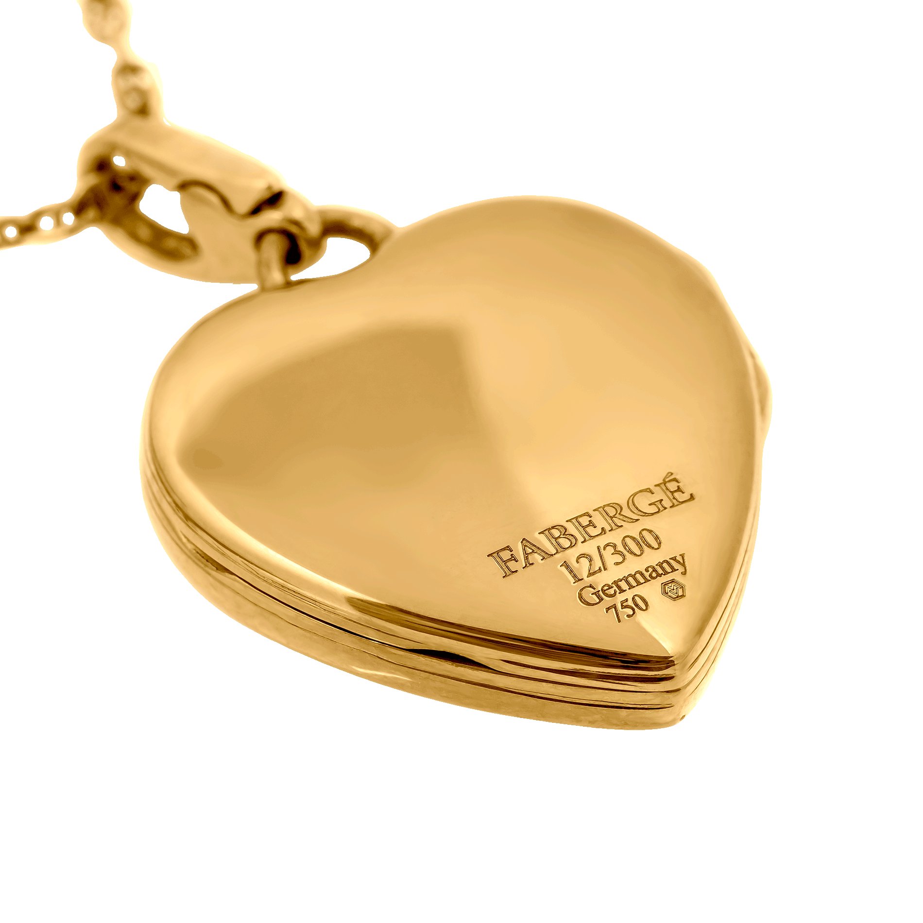 FABERGE GOLD HEART PENDANT WITH DOOR