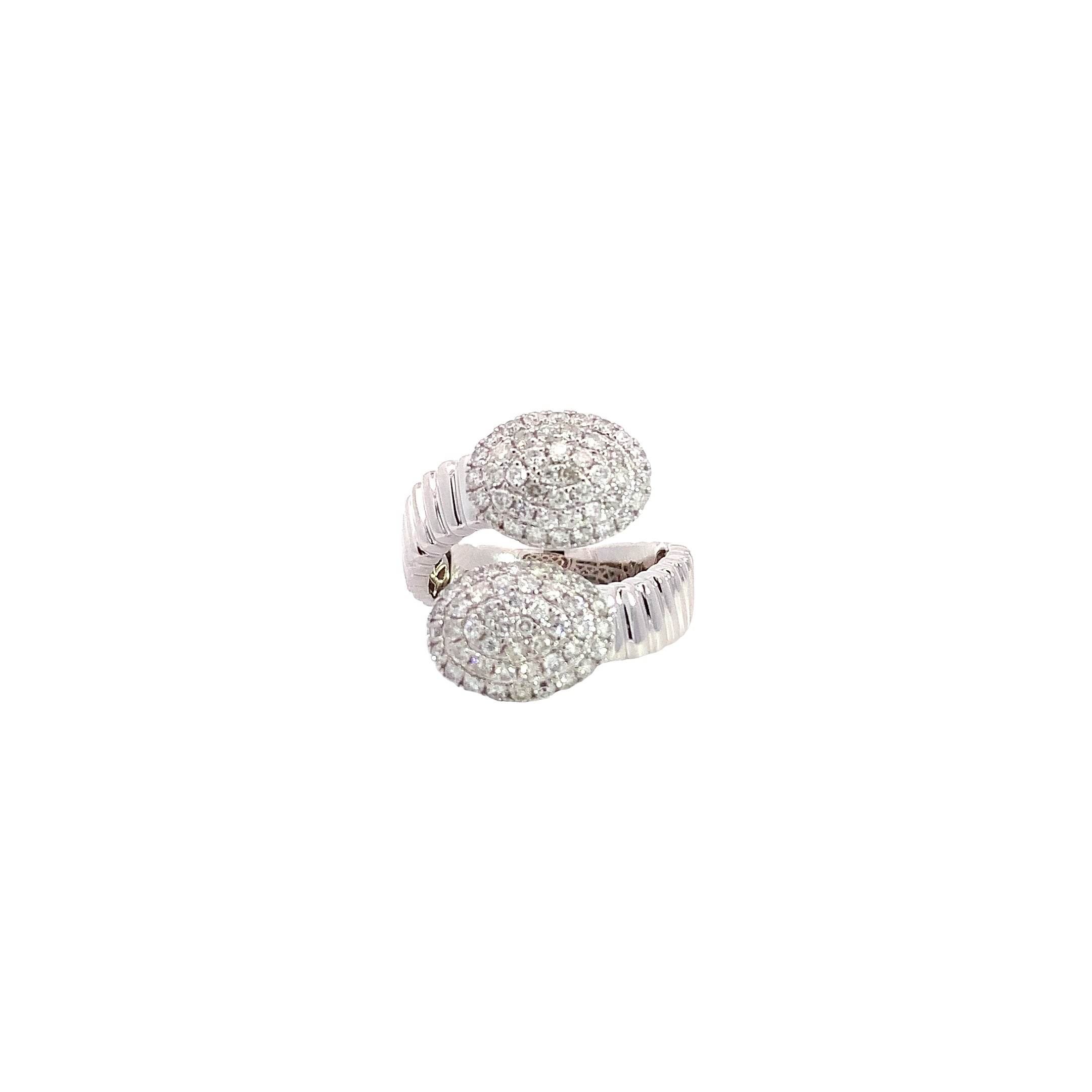 White Gold Ring with Diamond Only Stones