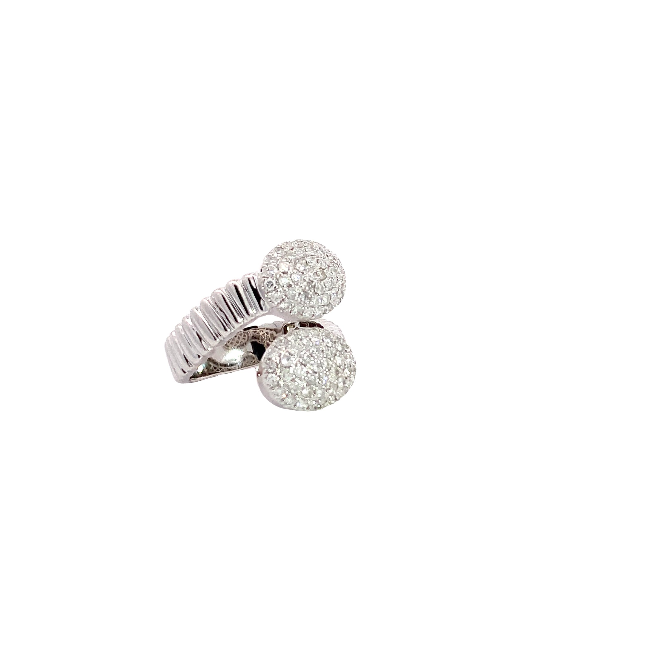 White Gold Ring with Diamond Only Stones