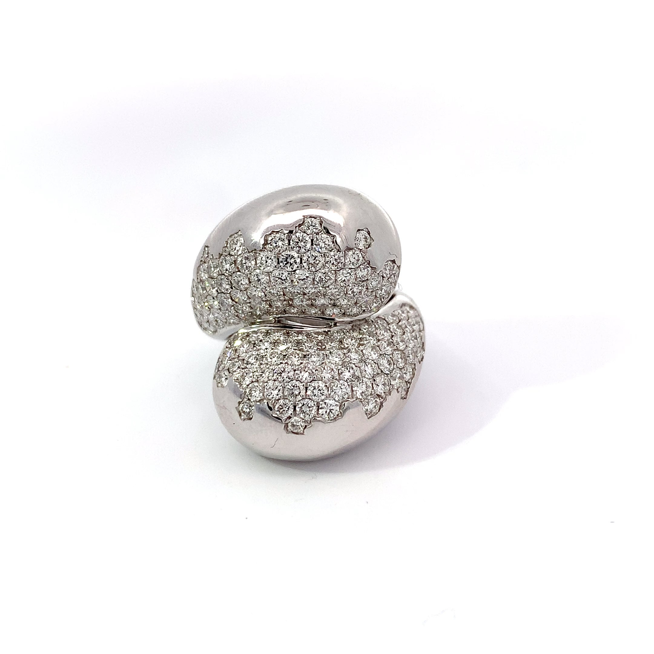 White Gold Ring with Diamond Only Stones
