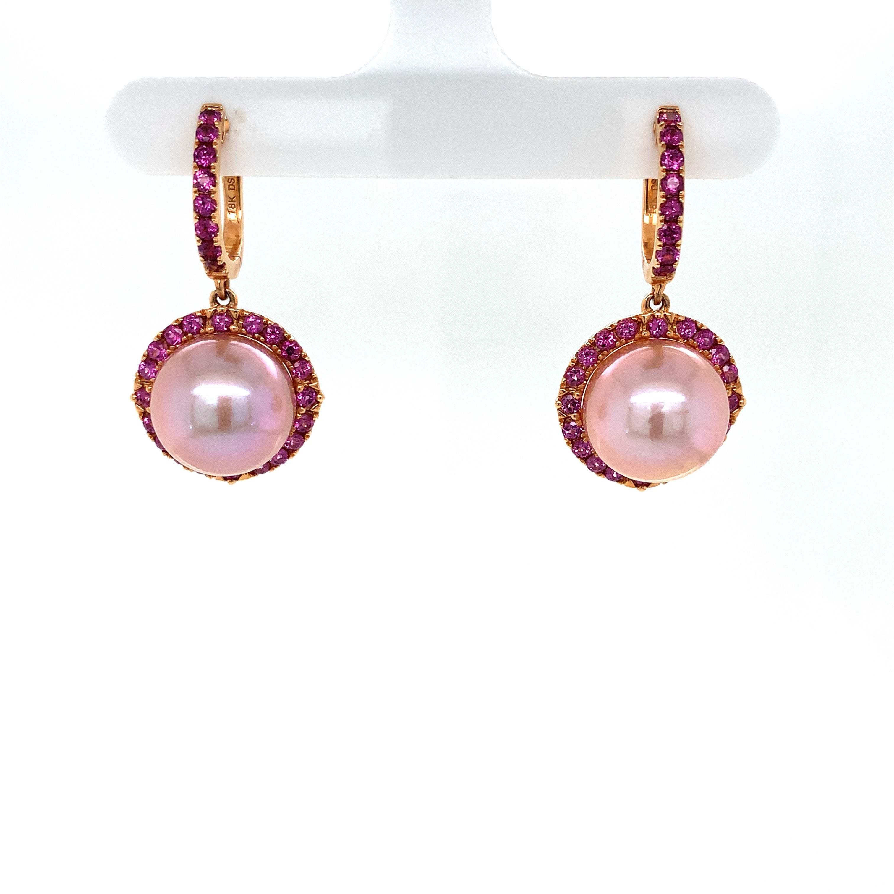 PEARL AMETHYST EARRINGS