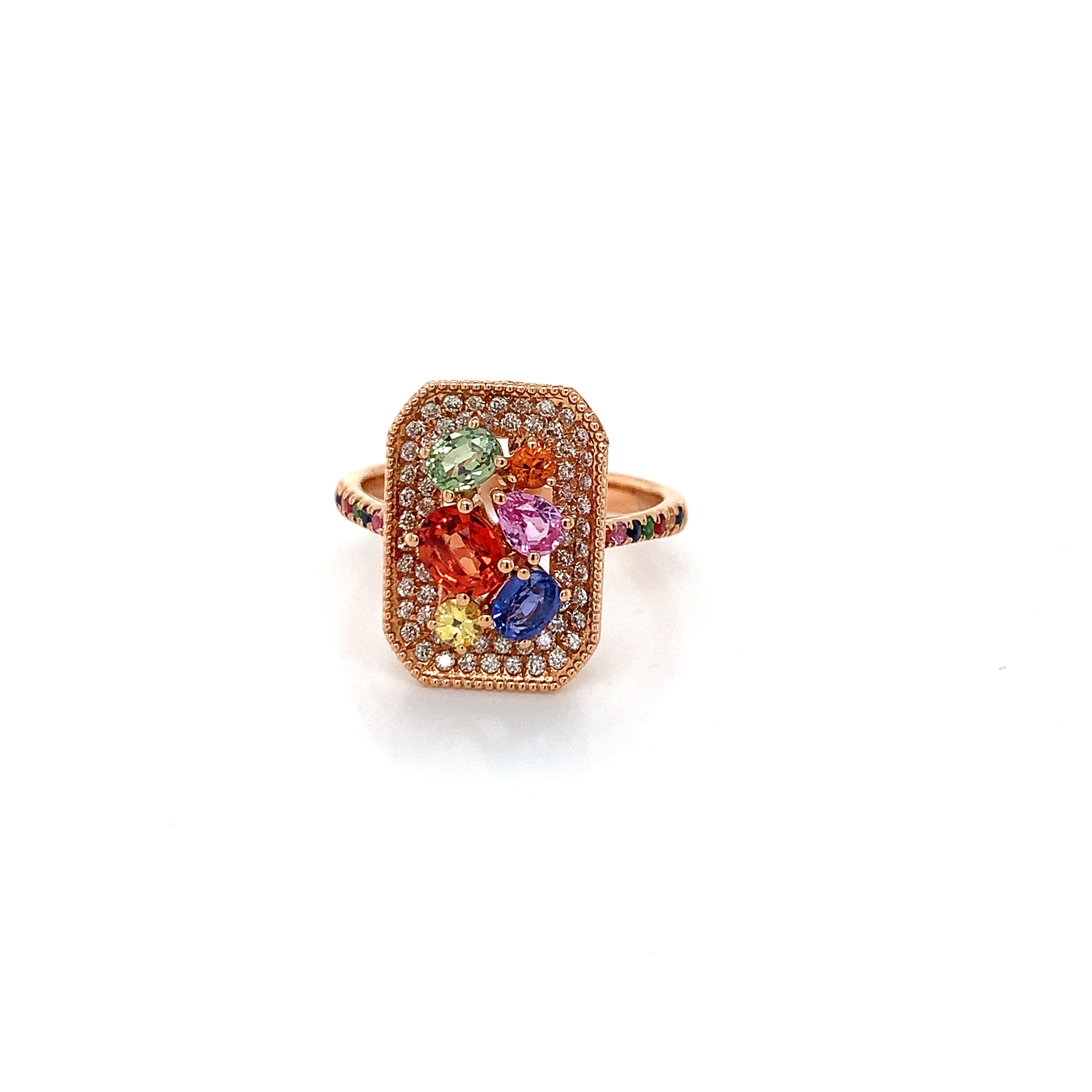 MULTICOLOR SAPPHIRE RING