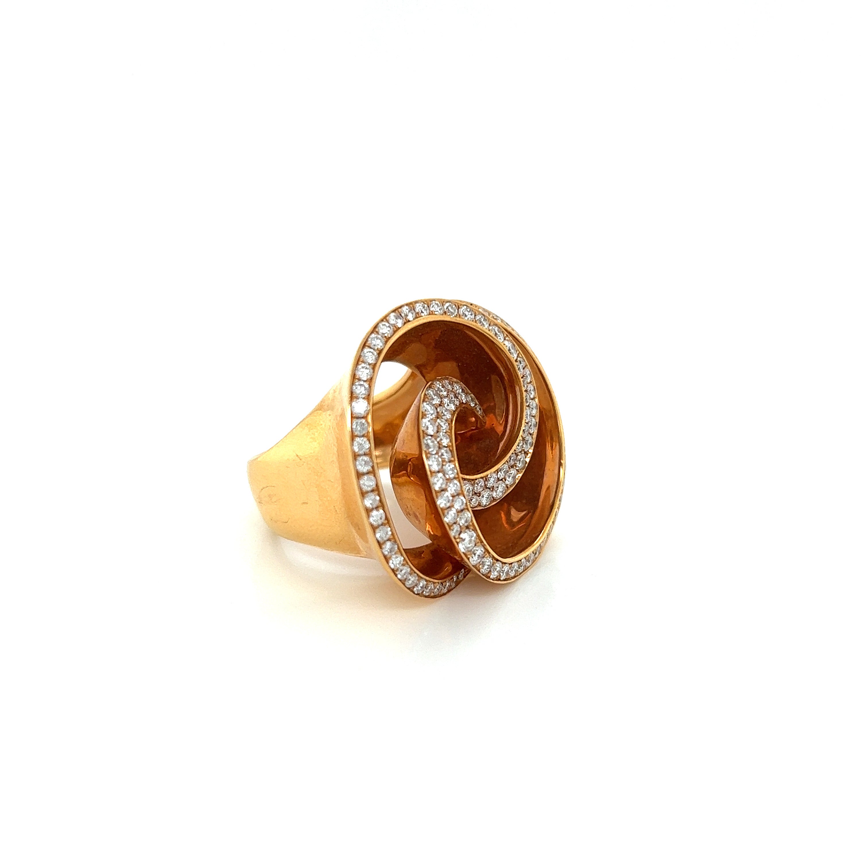 Yellow Gold Ring with Diamond Only Stones