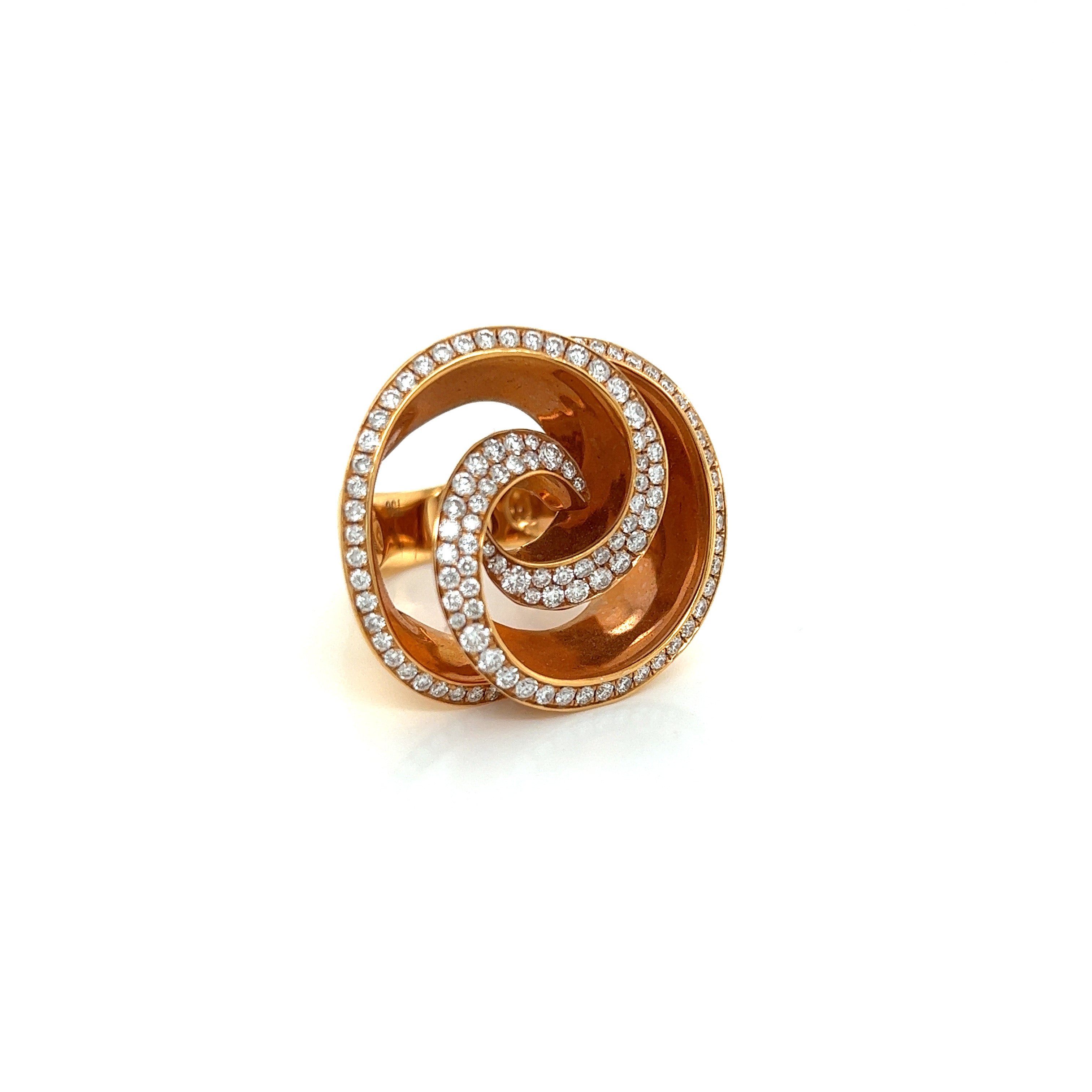 Yellow Gold Ring with Diamond Only Stones