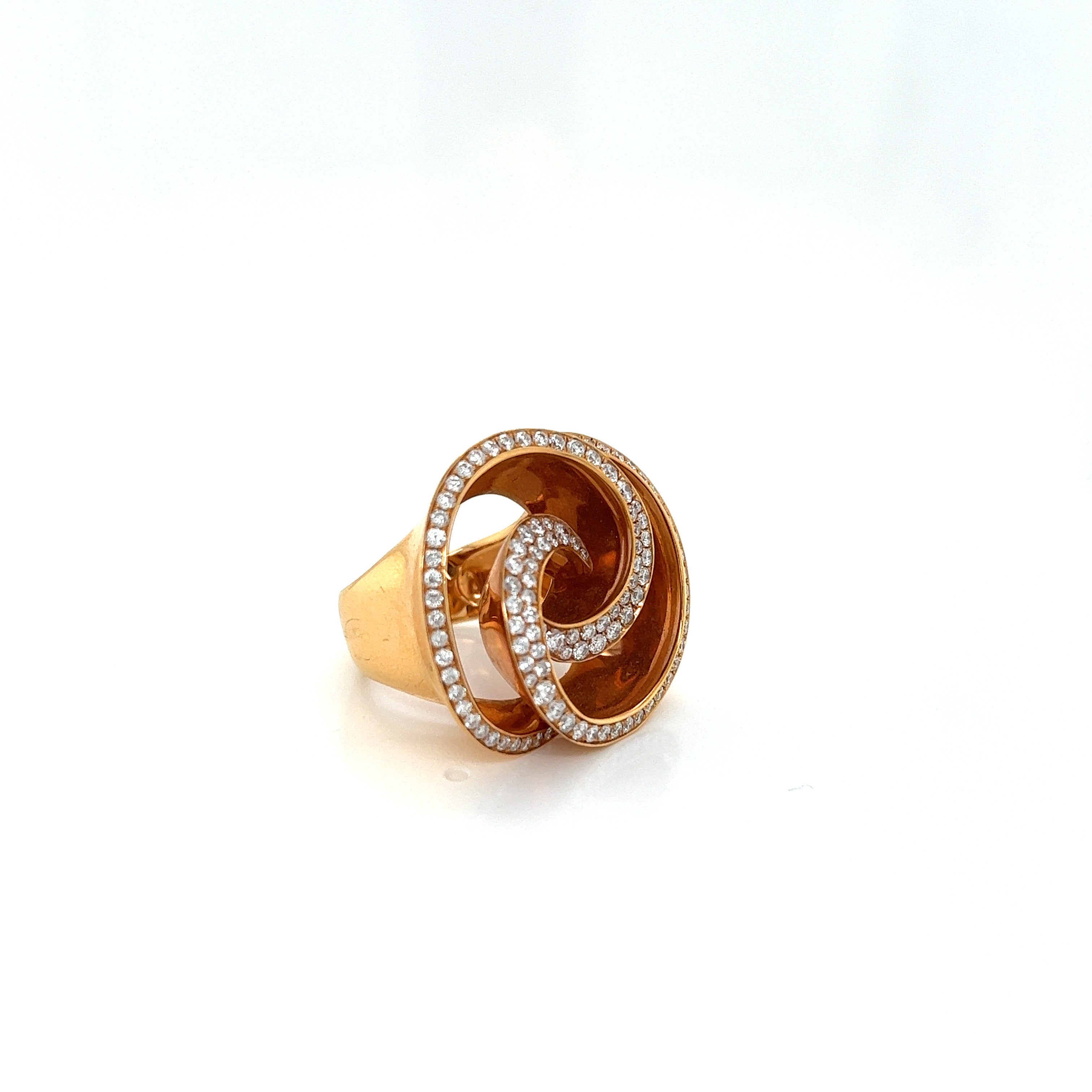 Yellow Gold Ring with Diamond Only Stones