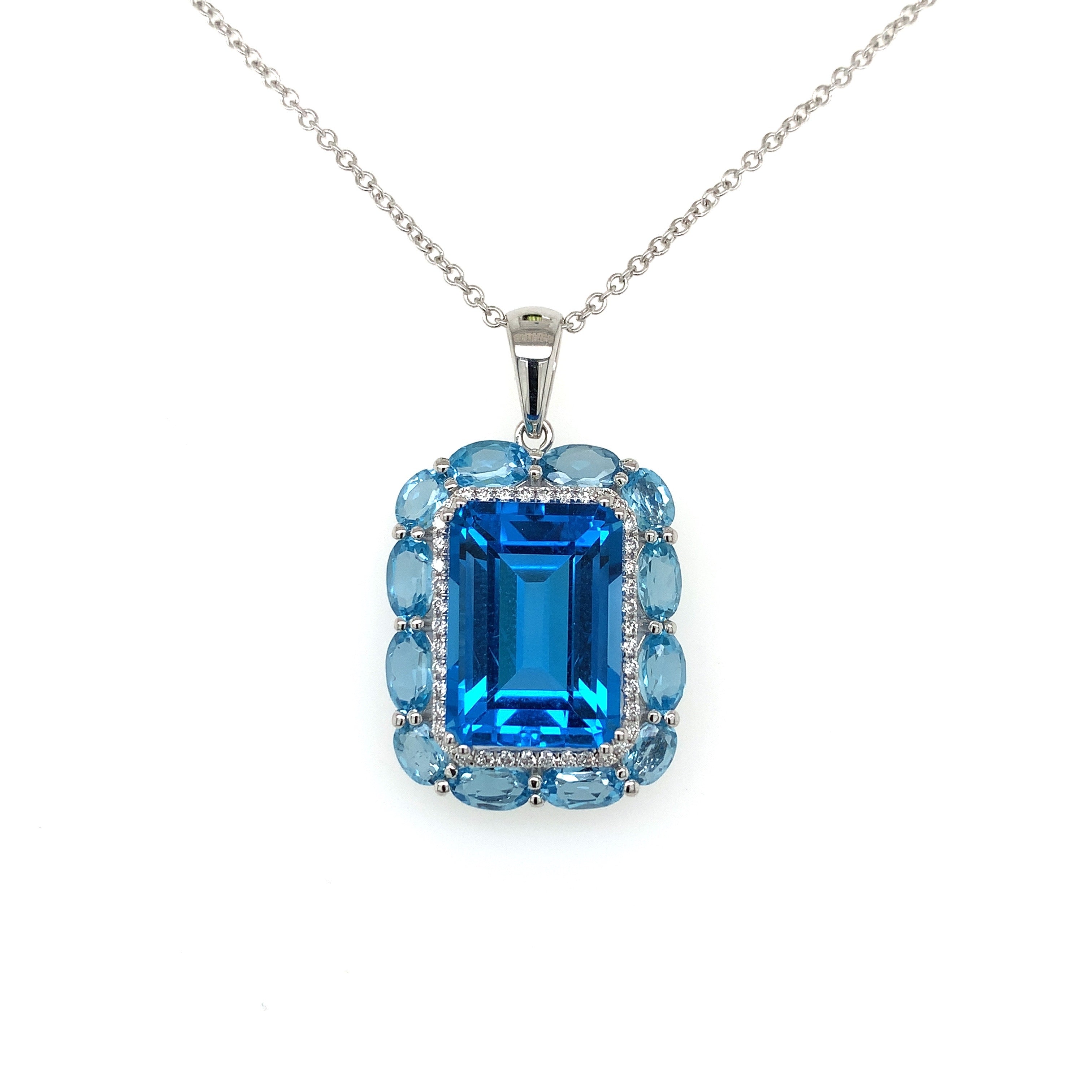 BLUE TOPAZ PENDANT