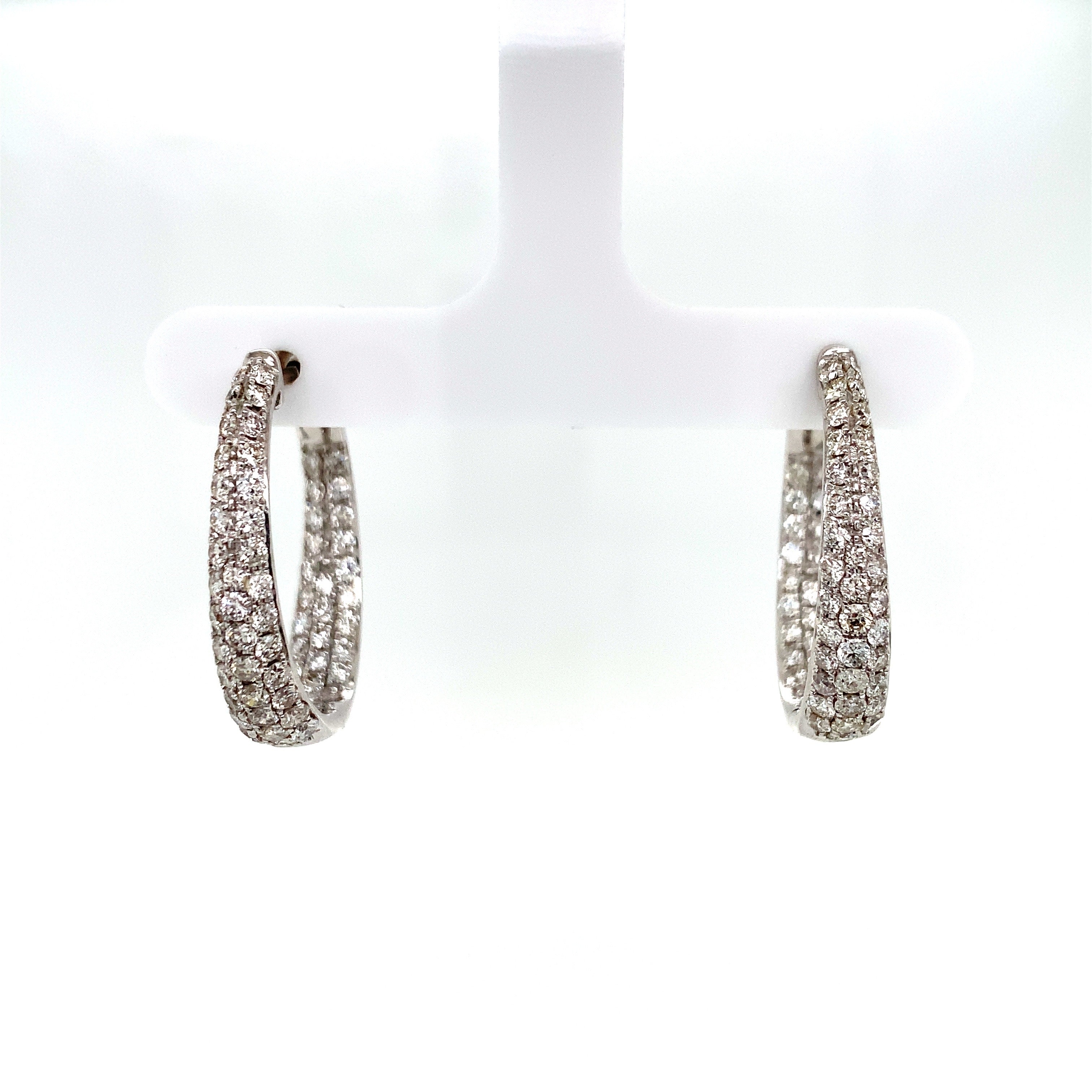 DIAMOND HOOP EARRINGS