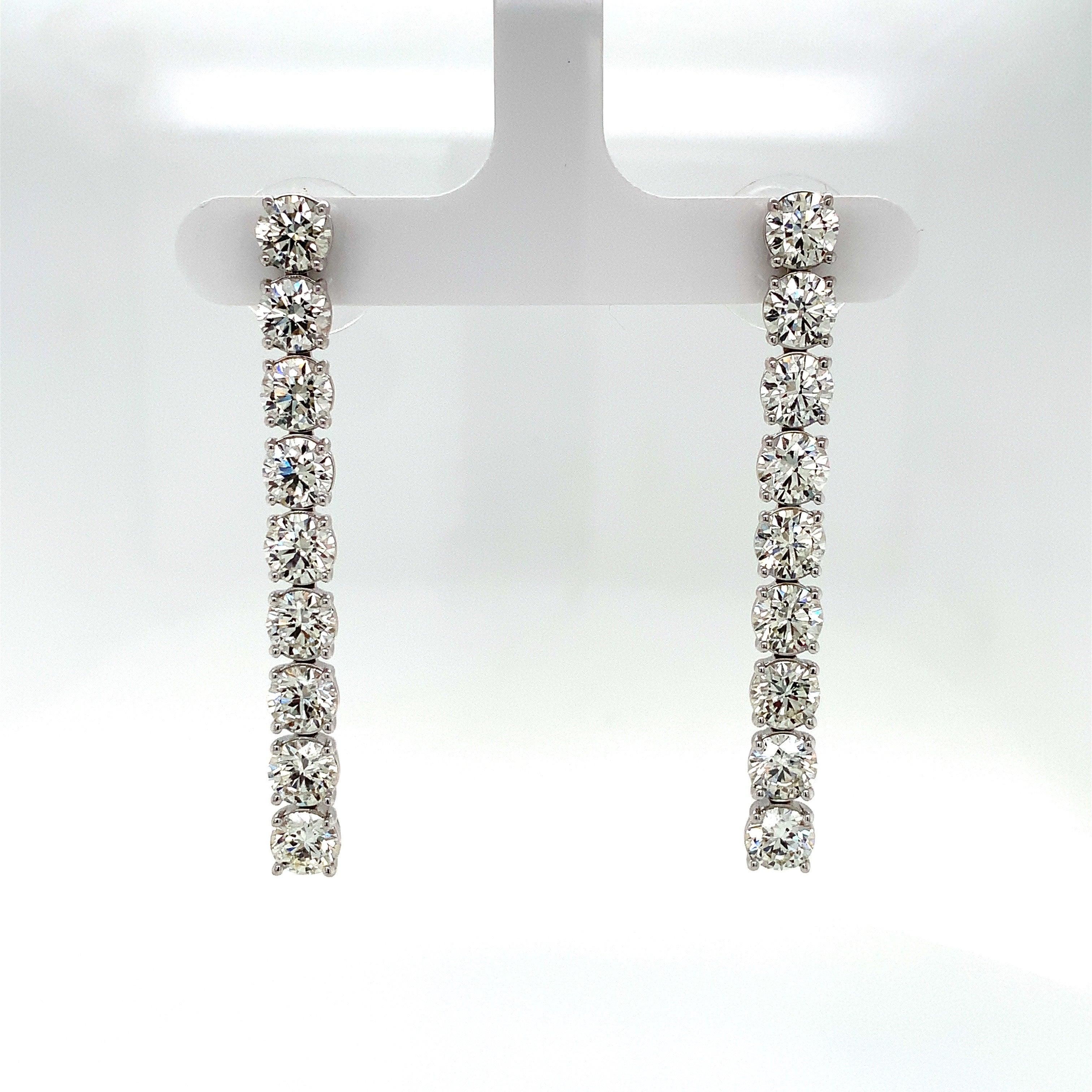 LONG DIAMOND EARRINGS