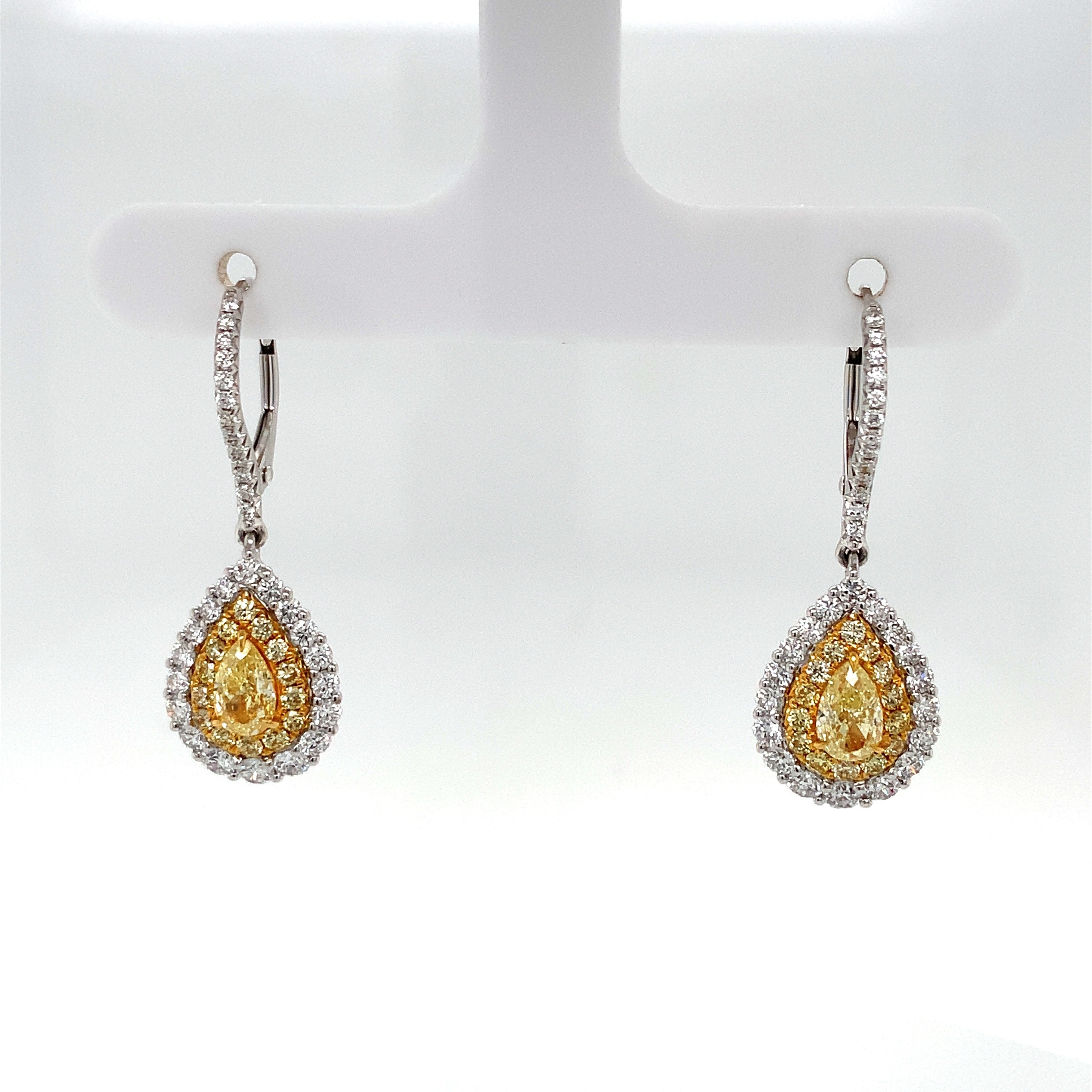 YELLOW DIAMOND EARRINGS