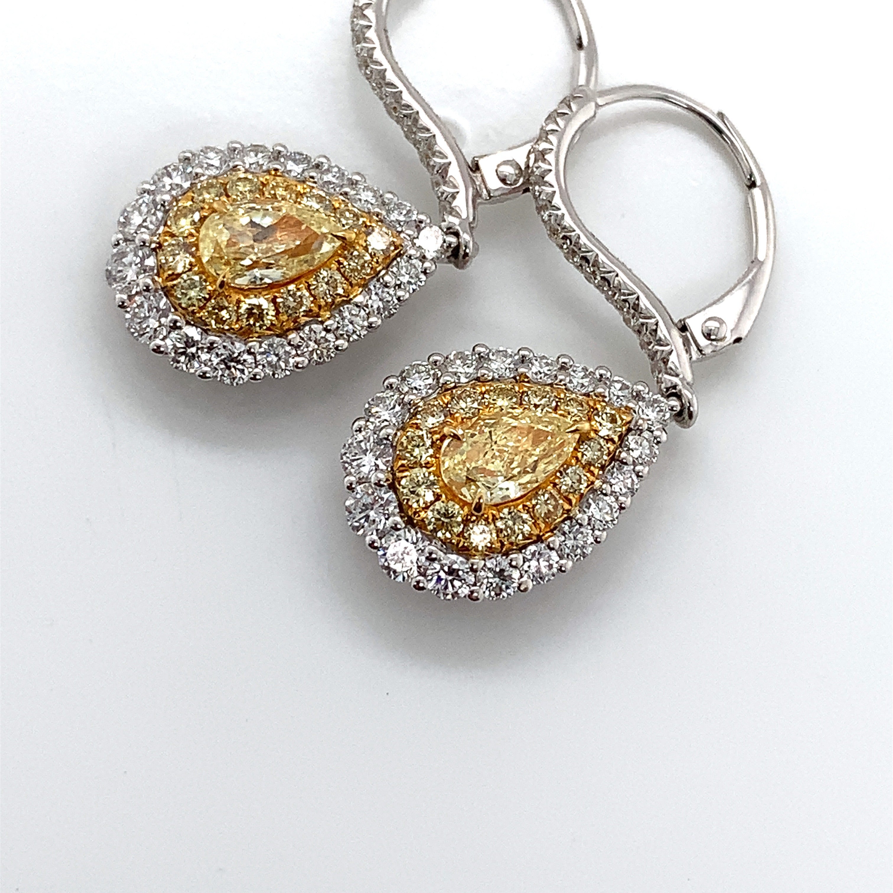 YELLOW DIAMOND EARRINGS