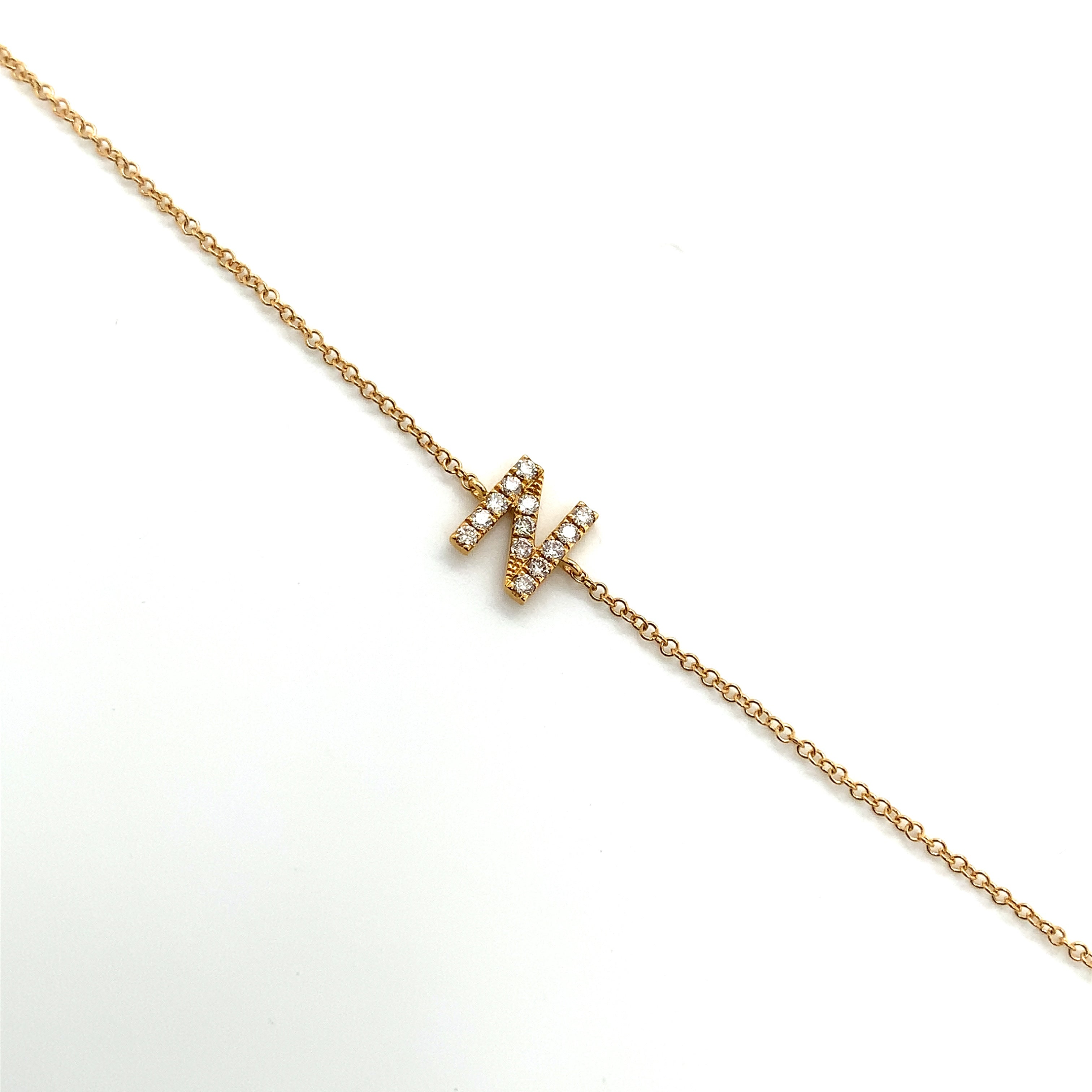 INITIAL GOLD BRACELET