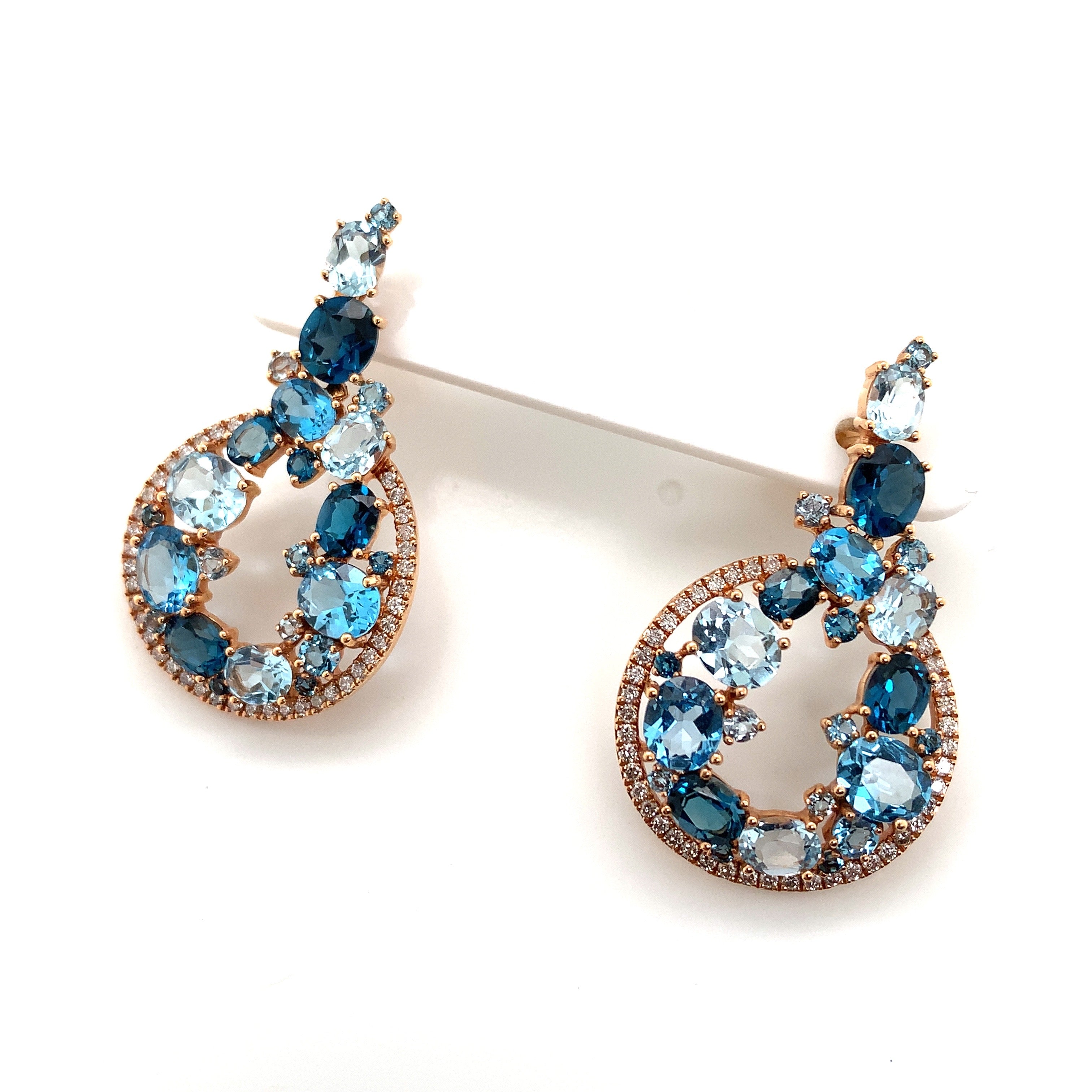 BLUE TOPAZ EARRINGS