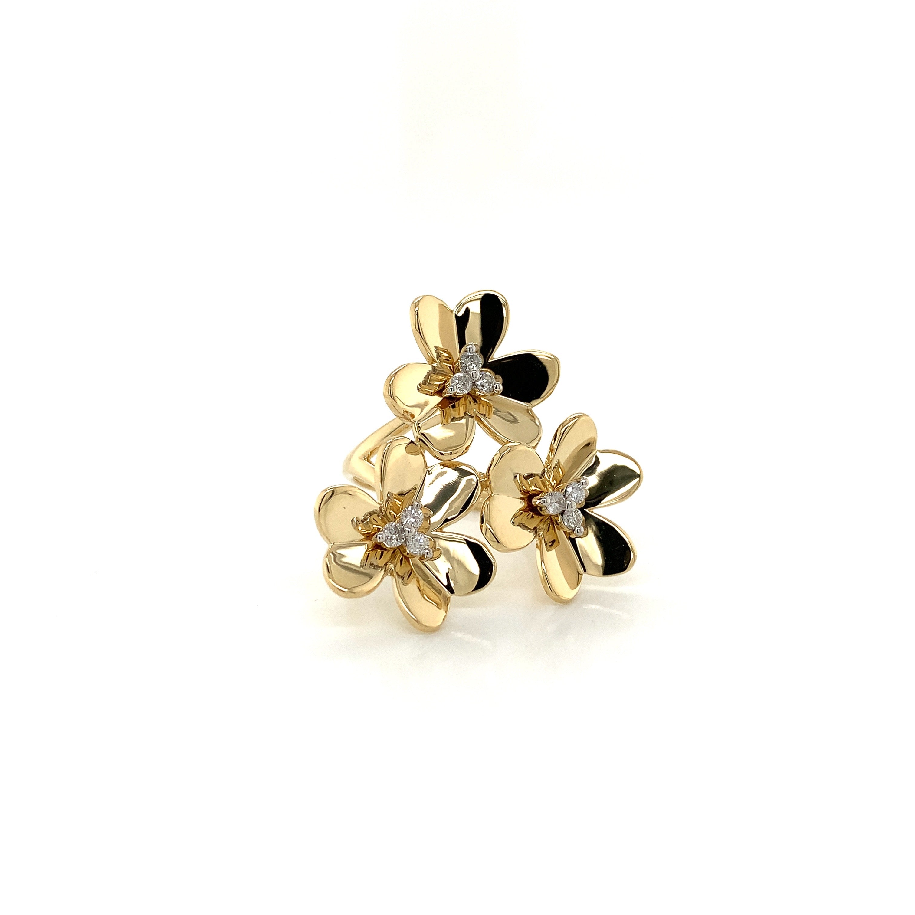 DIAMOND FLOWER RING
