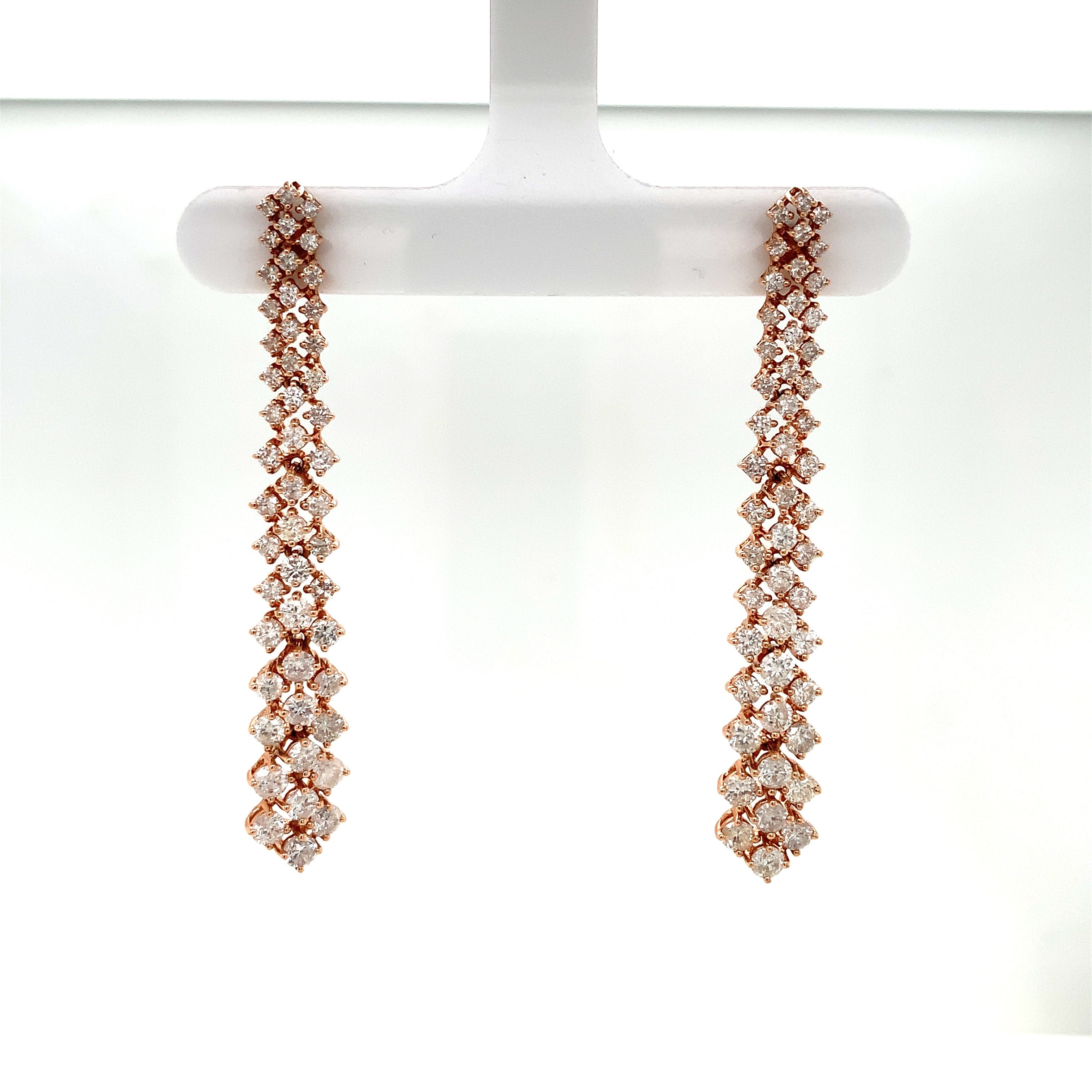 LONG DIAMOND EARRINGS