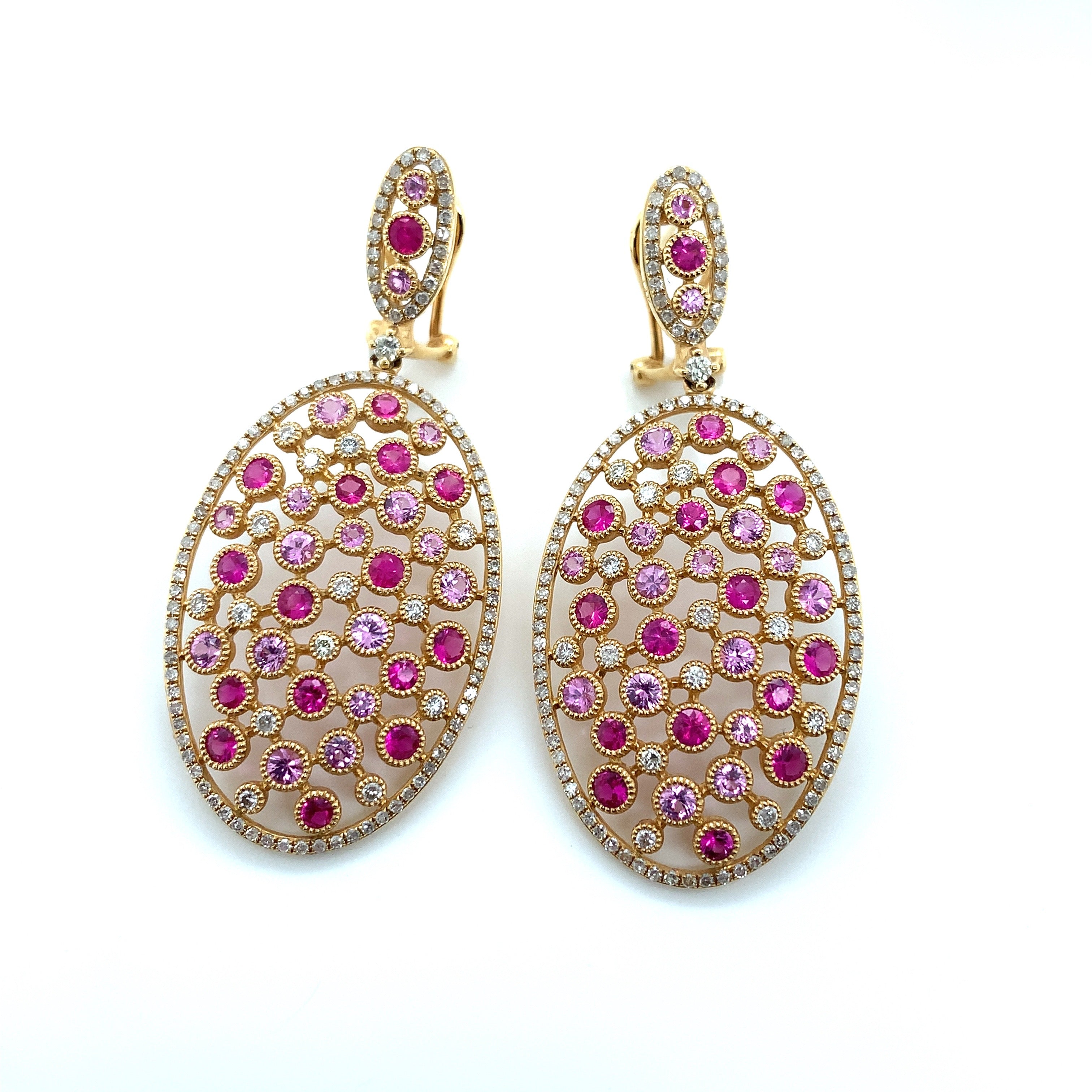 PINK SAPPHIRE EARRINGS