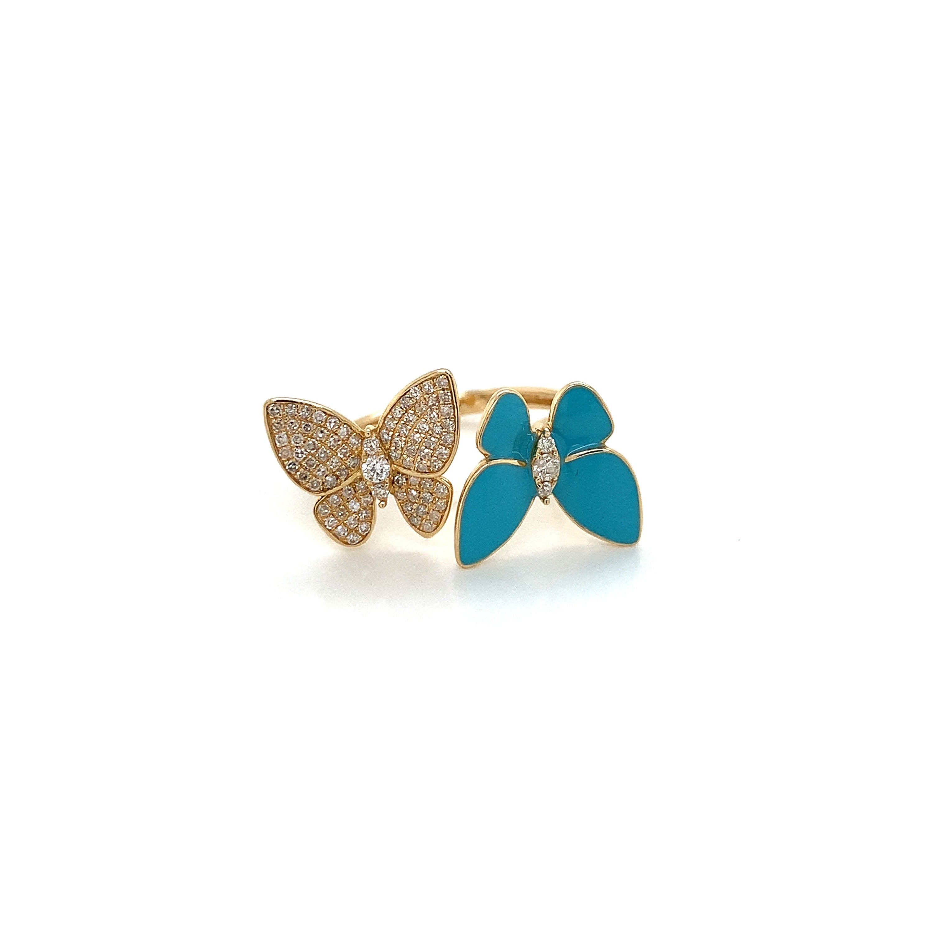 TURQUOISE BUTTERFLY RING